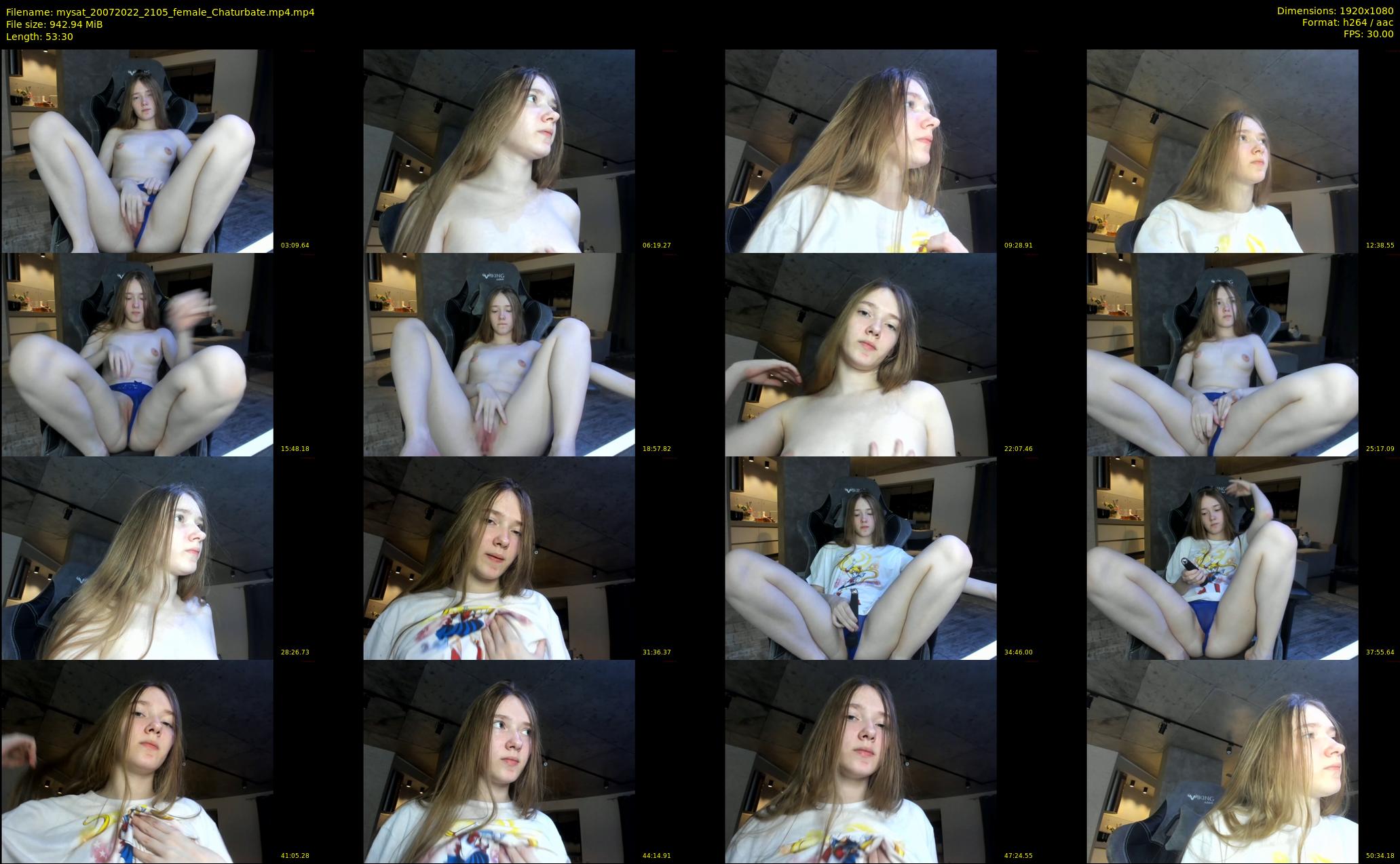 mysat — 54 minute Chaturbate female cam show recording, 1080p, Jul 20, 2022
