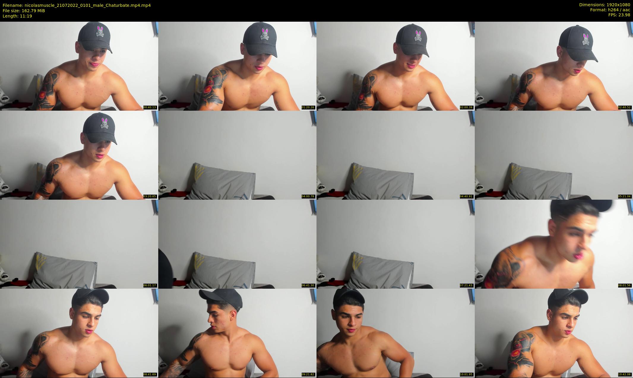 nicolasmuscle — 12 minute Chaturbate male cam show recording, 1080p, Jul 21, 2022