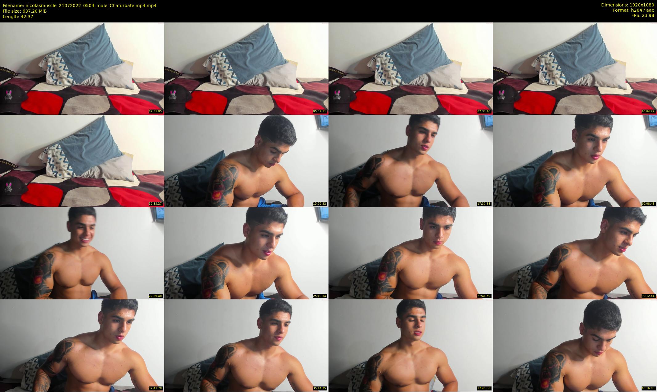 nicolasmuscle — 43 minute Chaturbate male cam show recording, 1080p, Jul 21, 2022