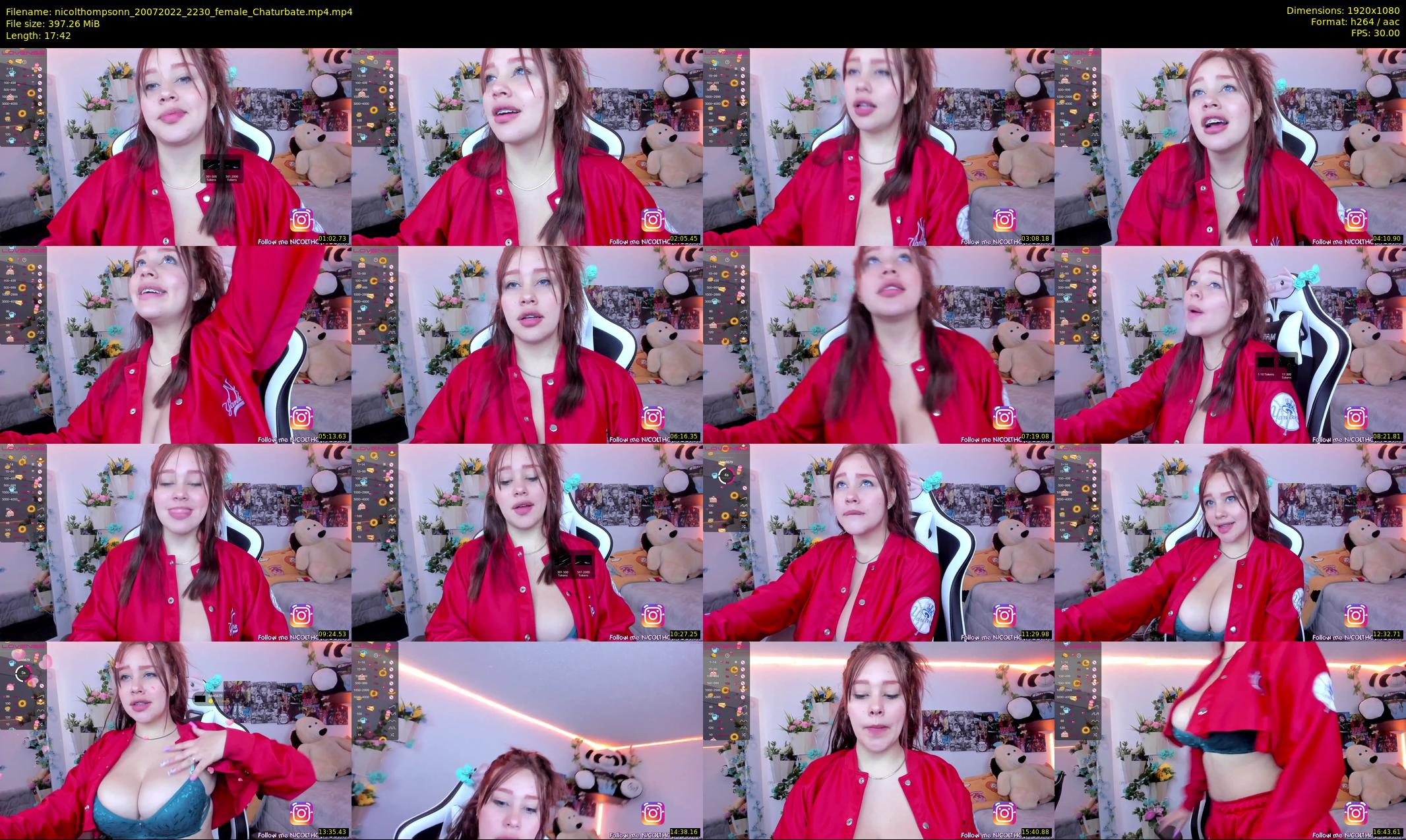 nicolthompsonn — 18 minute Chaturbate female cam show recording, 1080p, Jul 20, 2022
