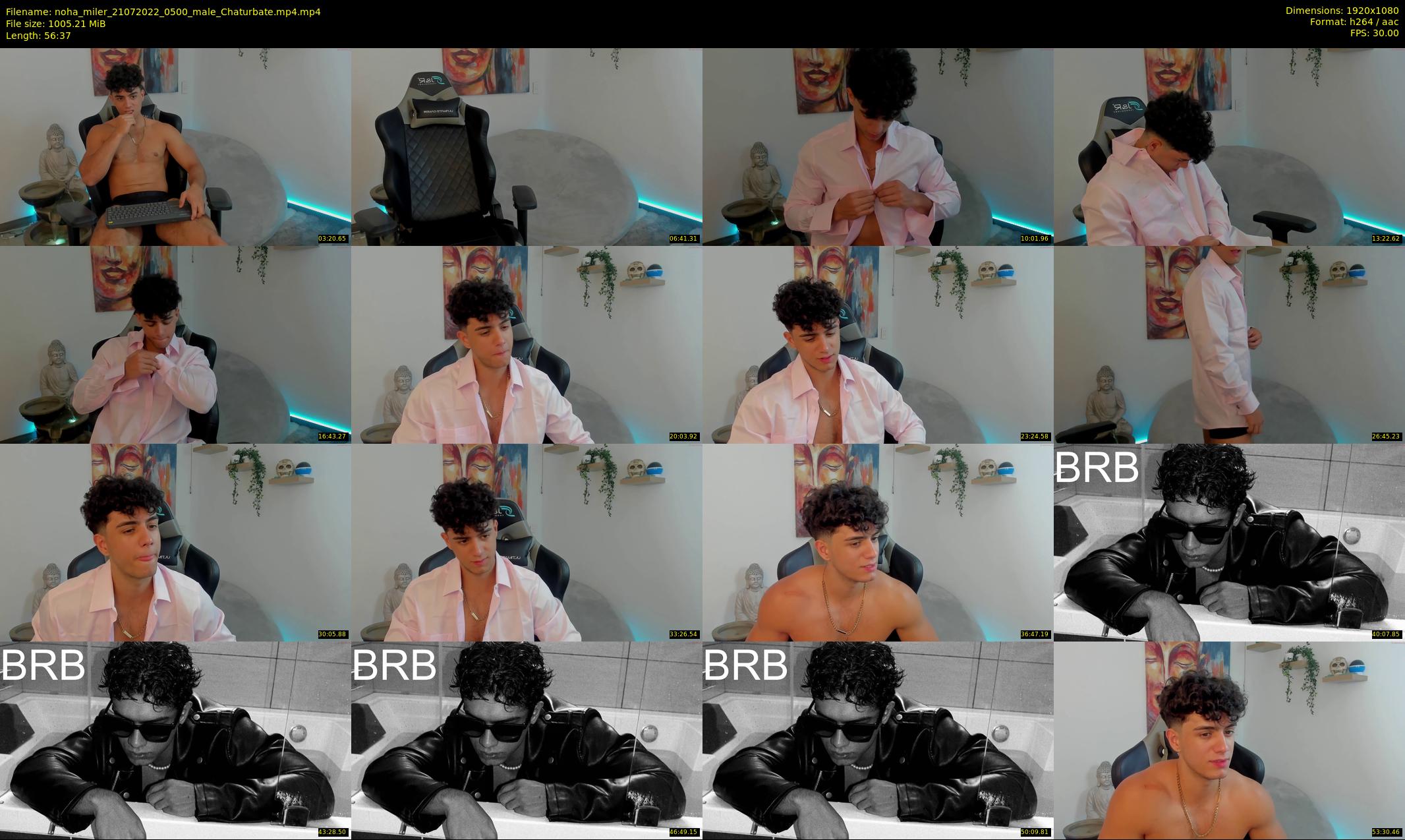 noha_miler — 57 minute Chaturbate male cam show recording, 1080p, Jul 21, 2022