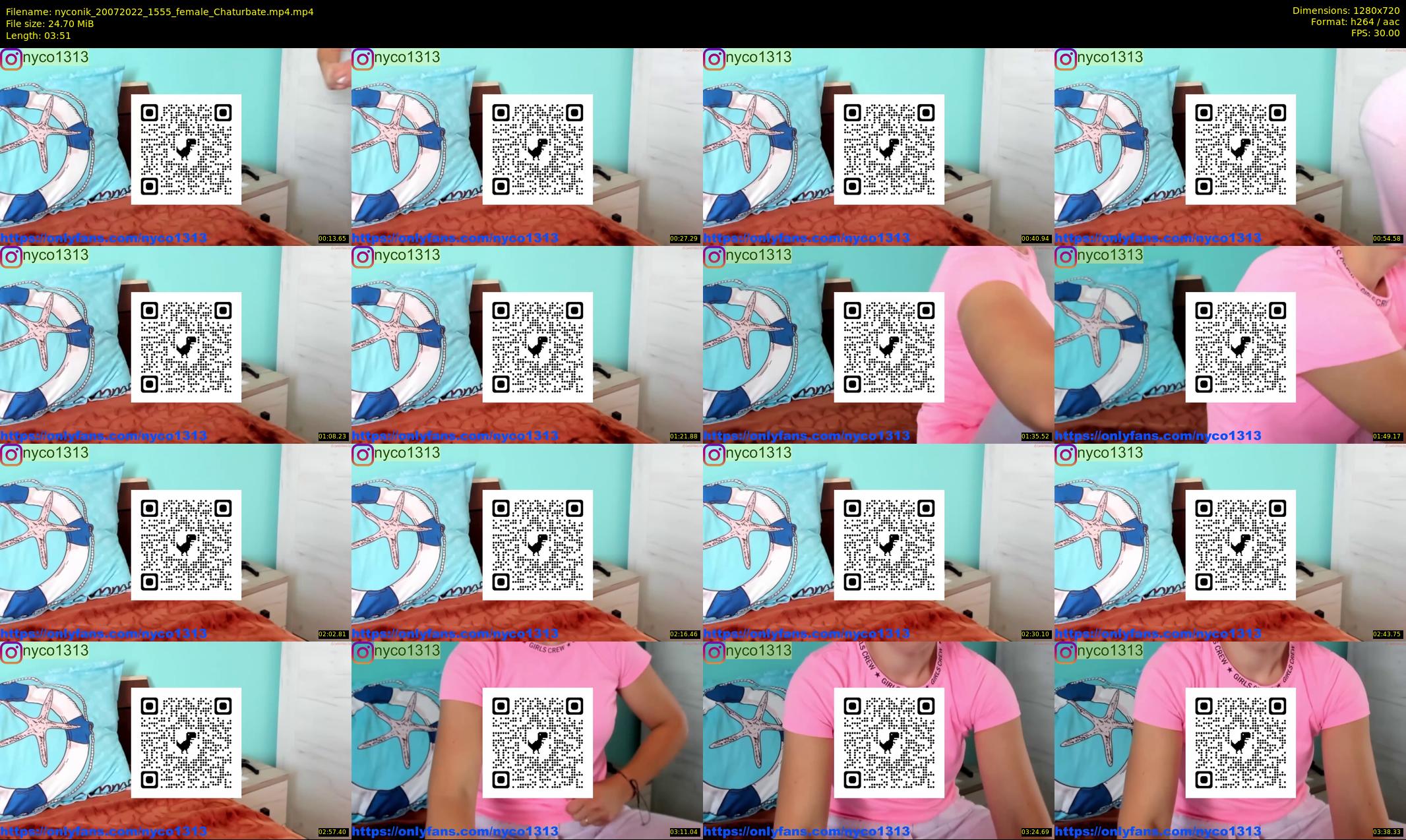 nyconik — 4 minute Chaturbate female cam show recording, 720p, Jul 20, 2022