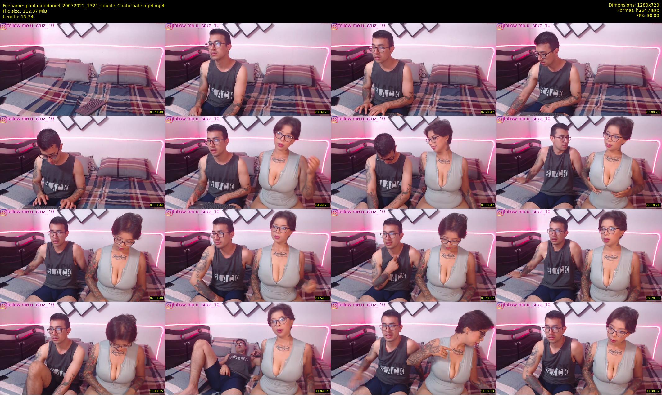 paolaanddaniel — 14 minute Chaturbate couple cam show recording, 720p, Jul 20, 2022
