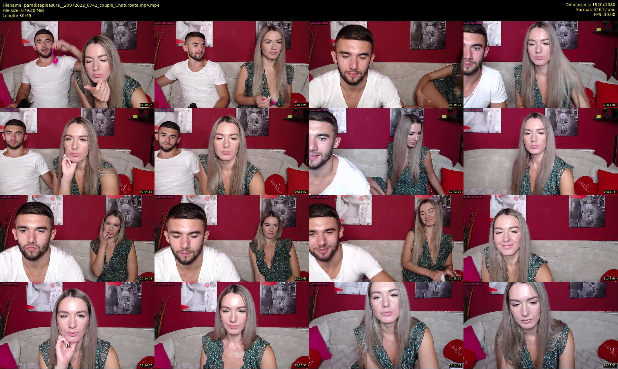 paradisepleasure_ — 31 minute Chaturbate couple cam show recording, 1080p, Jul 20, 2022