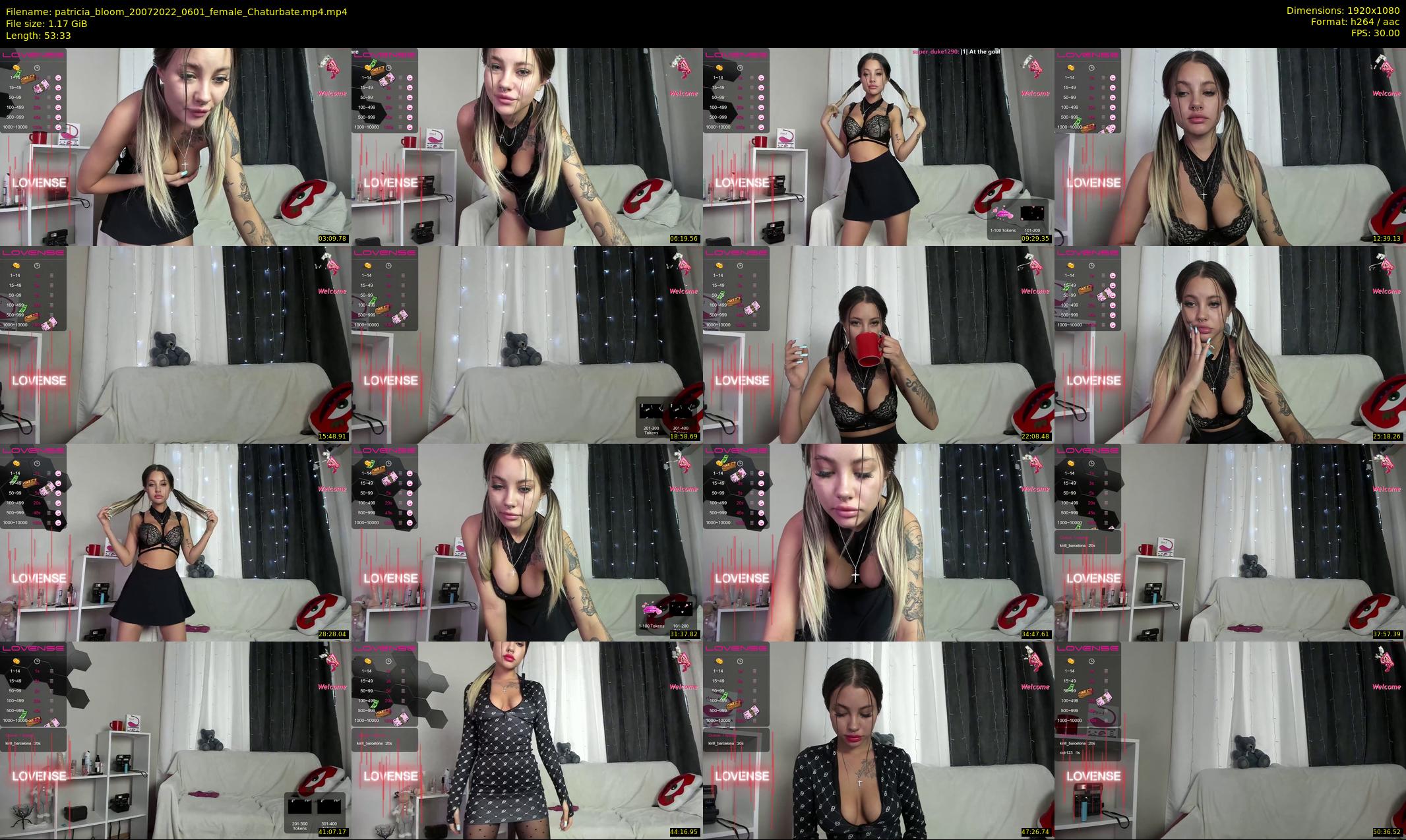 patricia_bloom — 54 minute Chaturbate female cam show recording, 1080p, Jul 20, 2022
