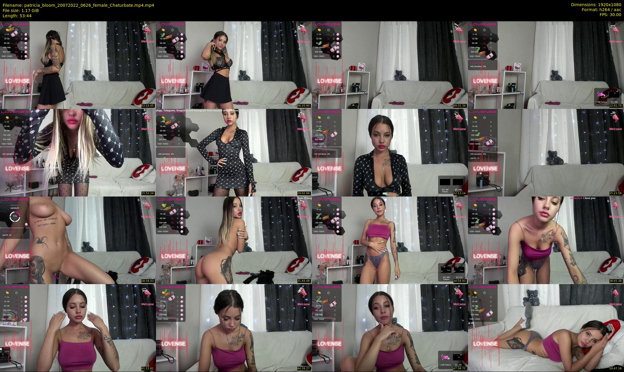 patricia_bloom — 54 minute Chaturbate female cam show recording, 1080p, Jul 20, 2022