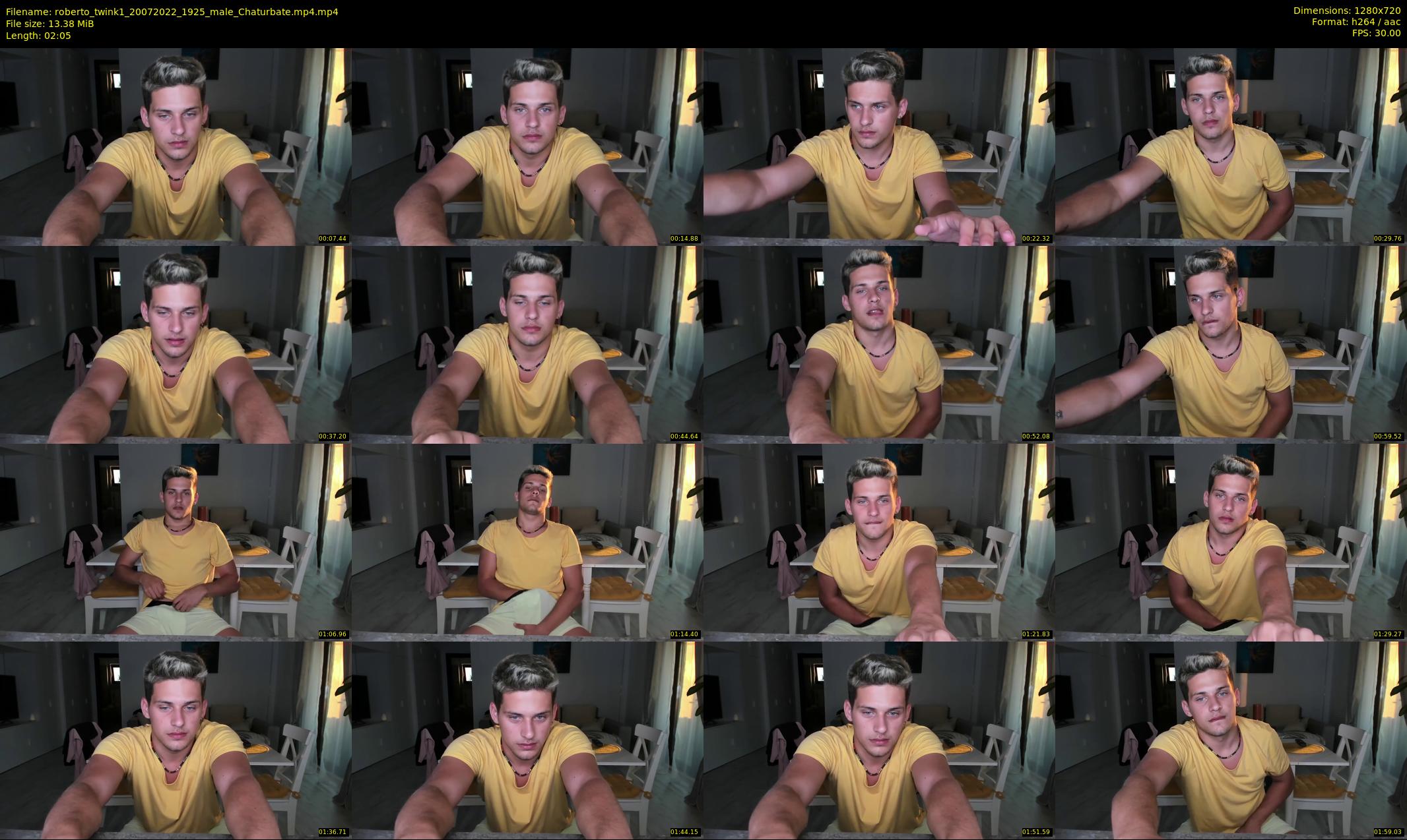 roberto_twink1 — 3 minute Chaturbate male cam show recording, 720p, Jul 20, 2022