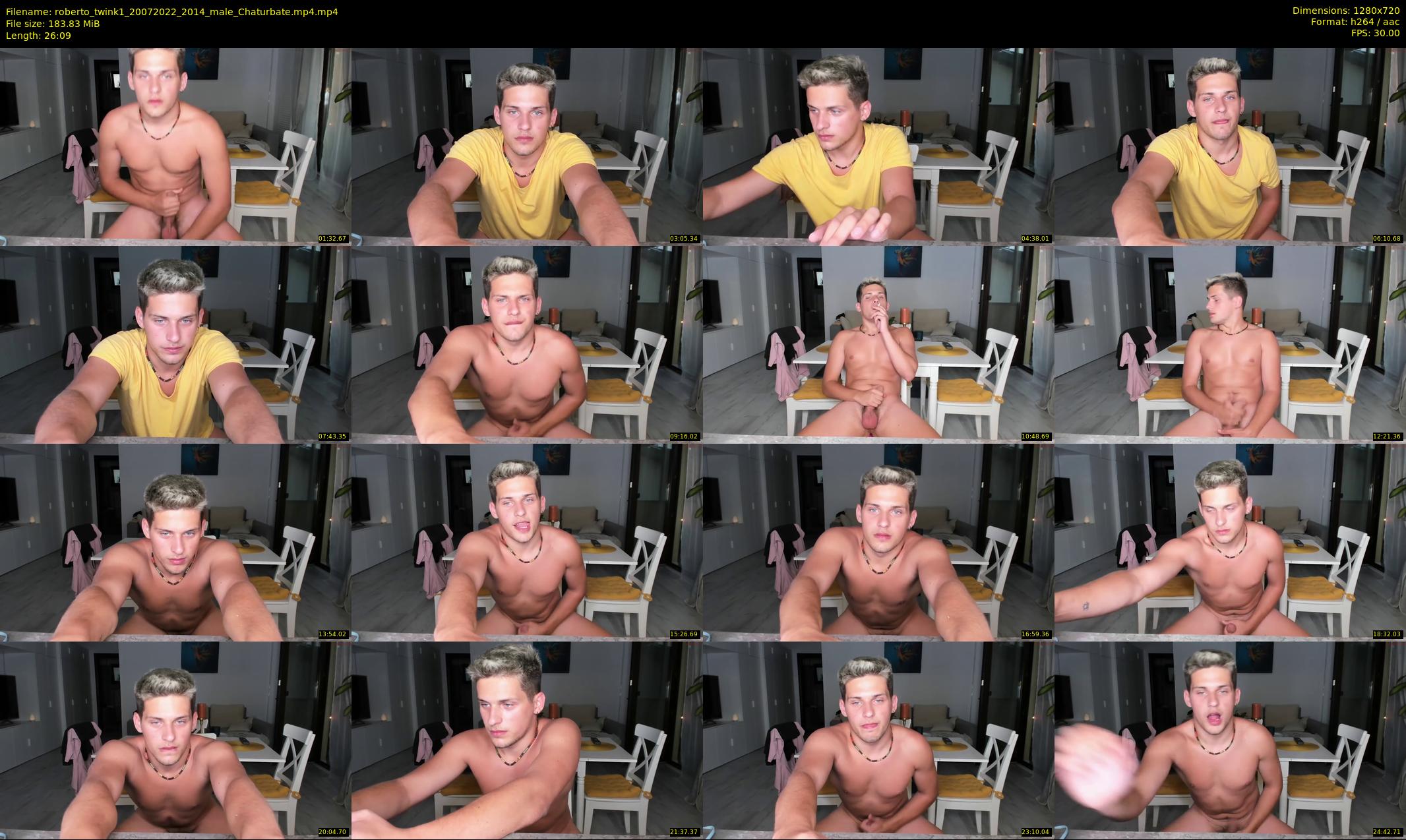 roberto_twink1 — 27 minute Chaturbate male cam show recording, 720p, Jul 20, 2022