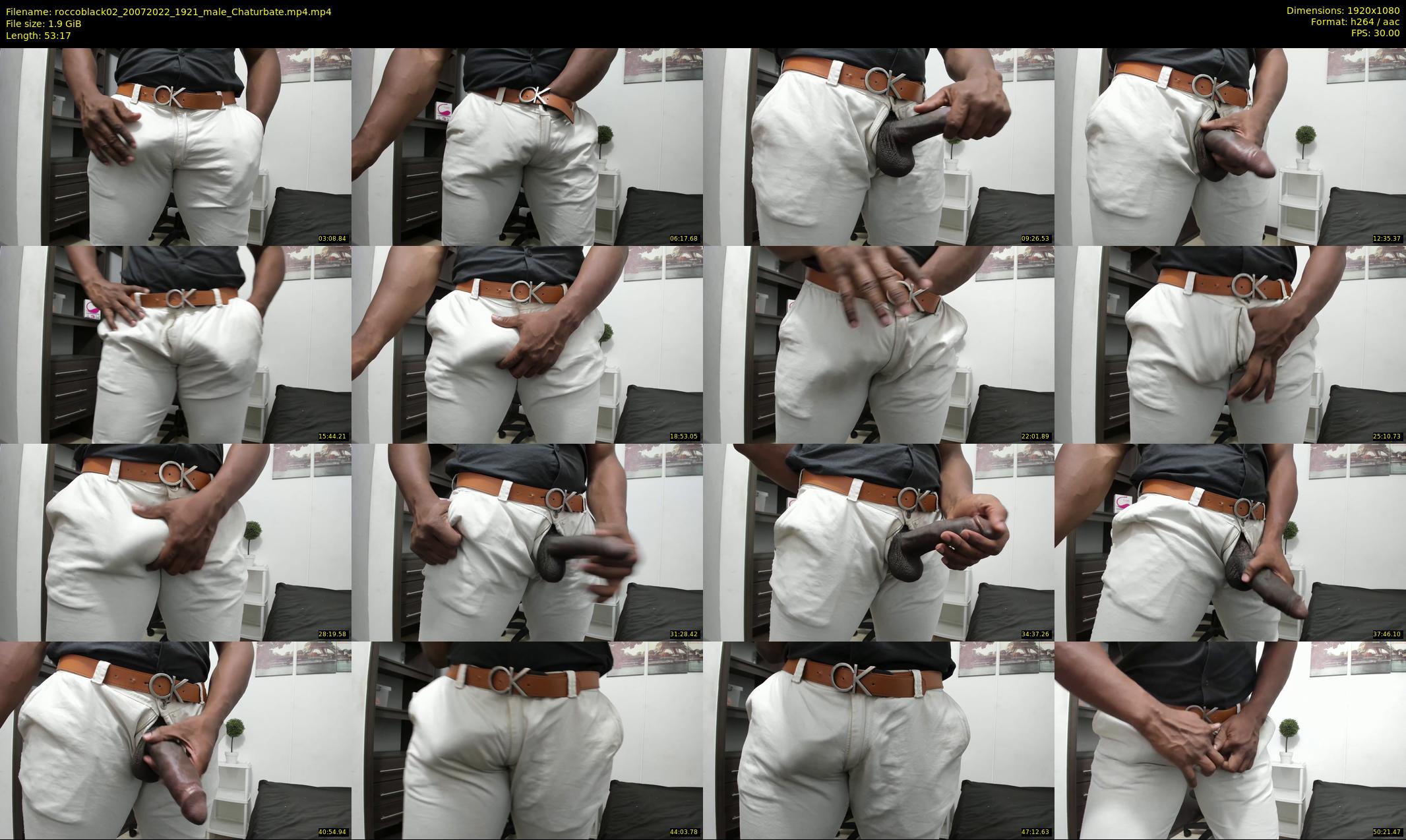 roccoblack02 — 54 minute Chaturbate male cam show recording, 1080p, Jul 20, 2022