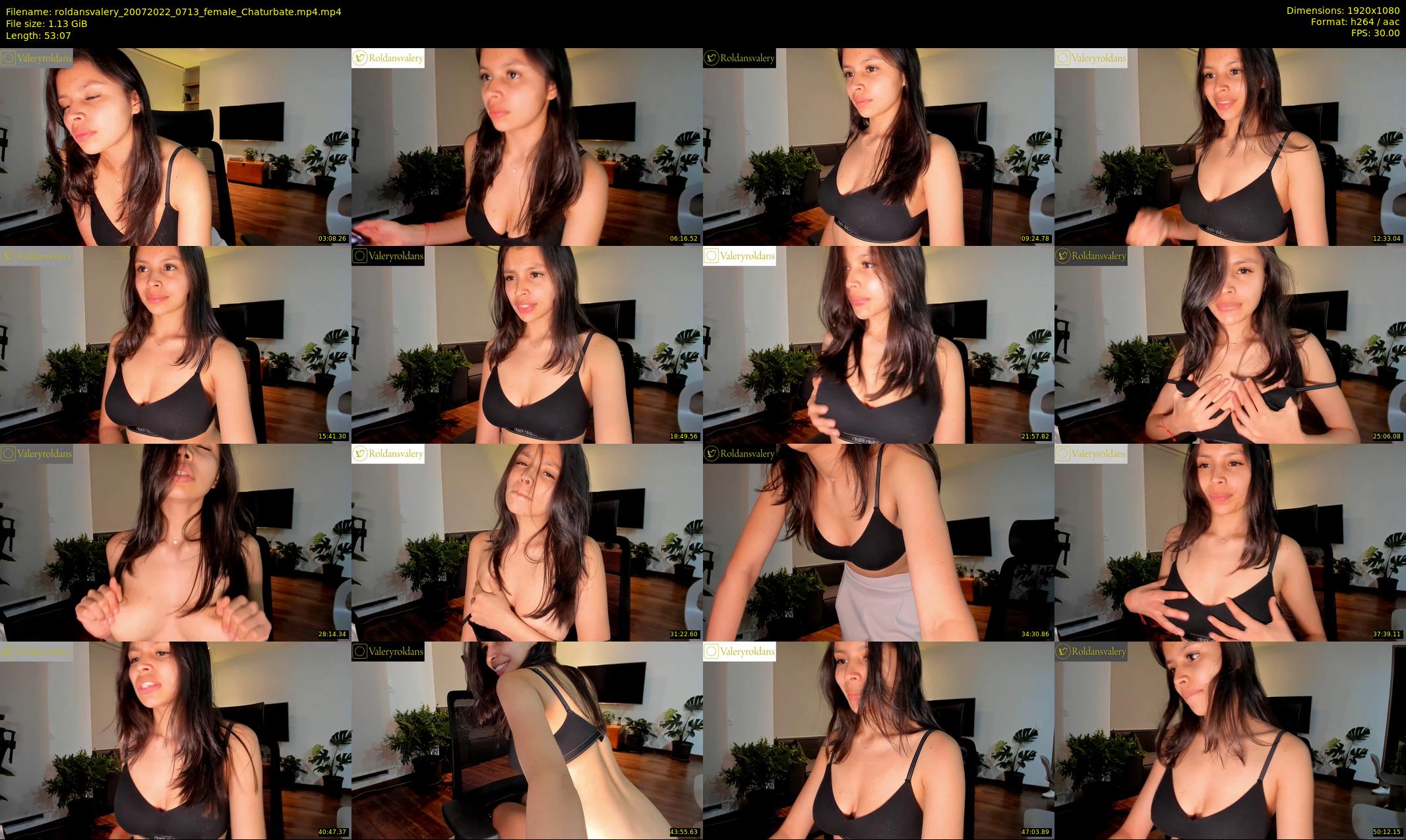 roldansvalery — 54 minute Chaturbate female cam show recording, 1080p, Jul 20, 2022