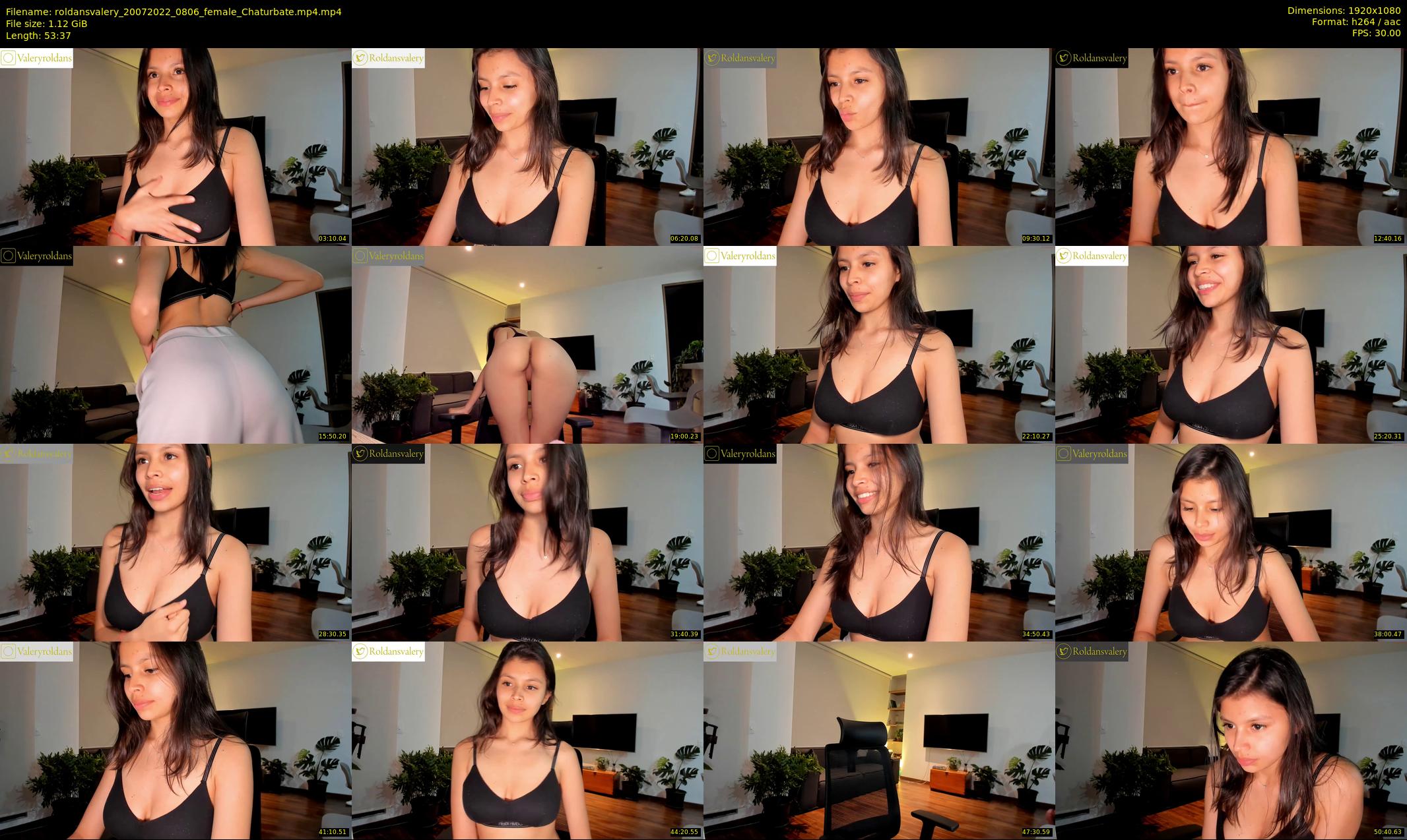 roldansvalery — 54 minute Chaturbate female cam show recording, 1080p, Jul 20, 2022