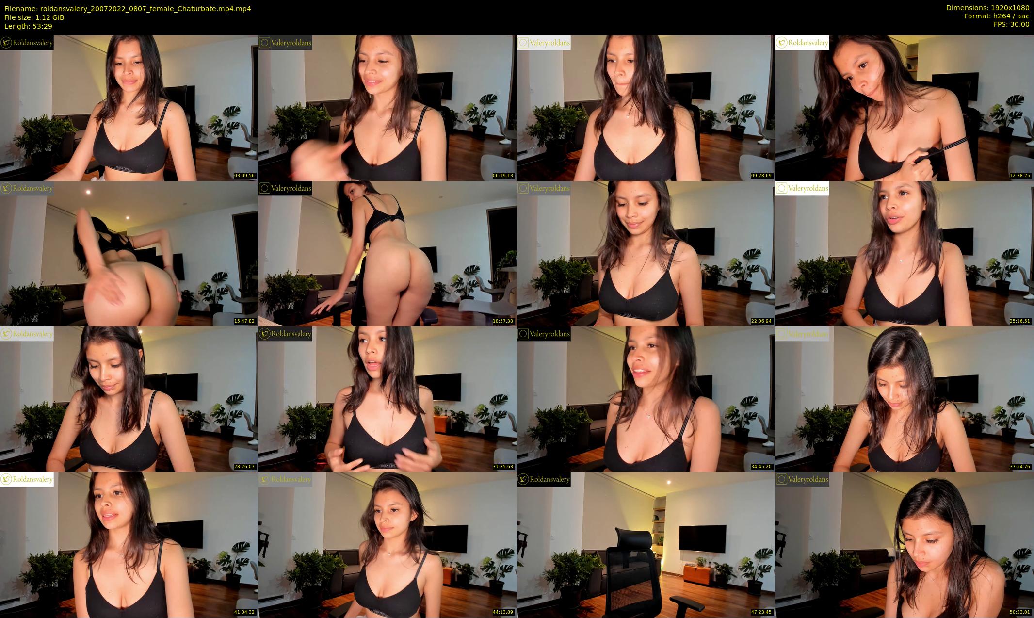 roldansvalery — 54 minute Chaturbate female cam show recording, 1080p, Jul 20, 2022