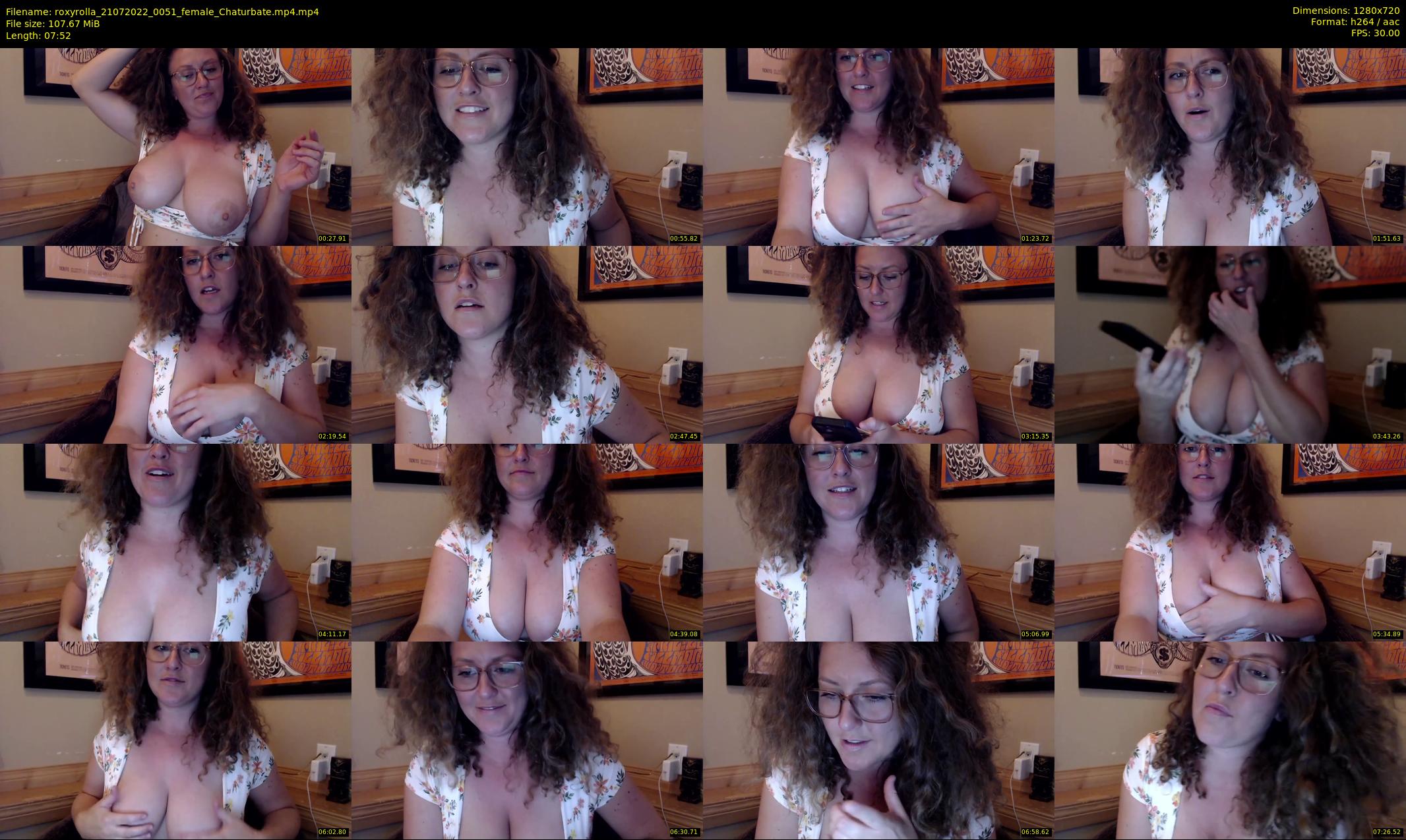 roxyrolla — 8 minute Chaturbate female cam show recording, 720p, Jul 21, 2022