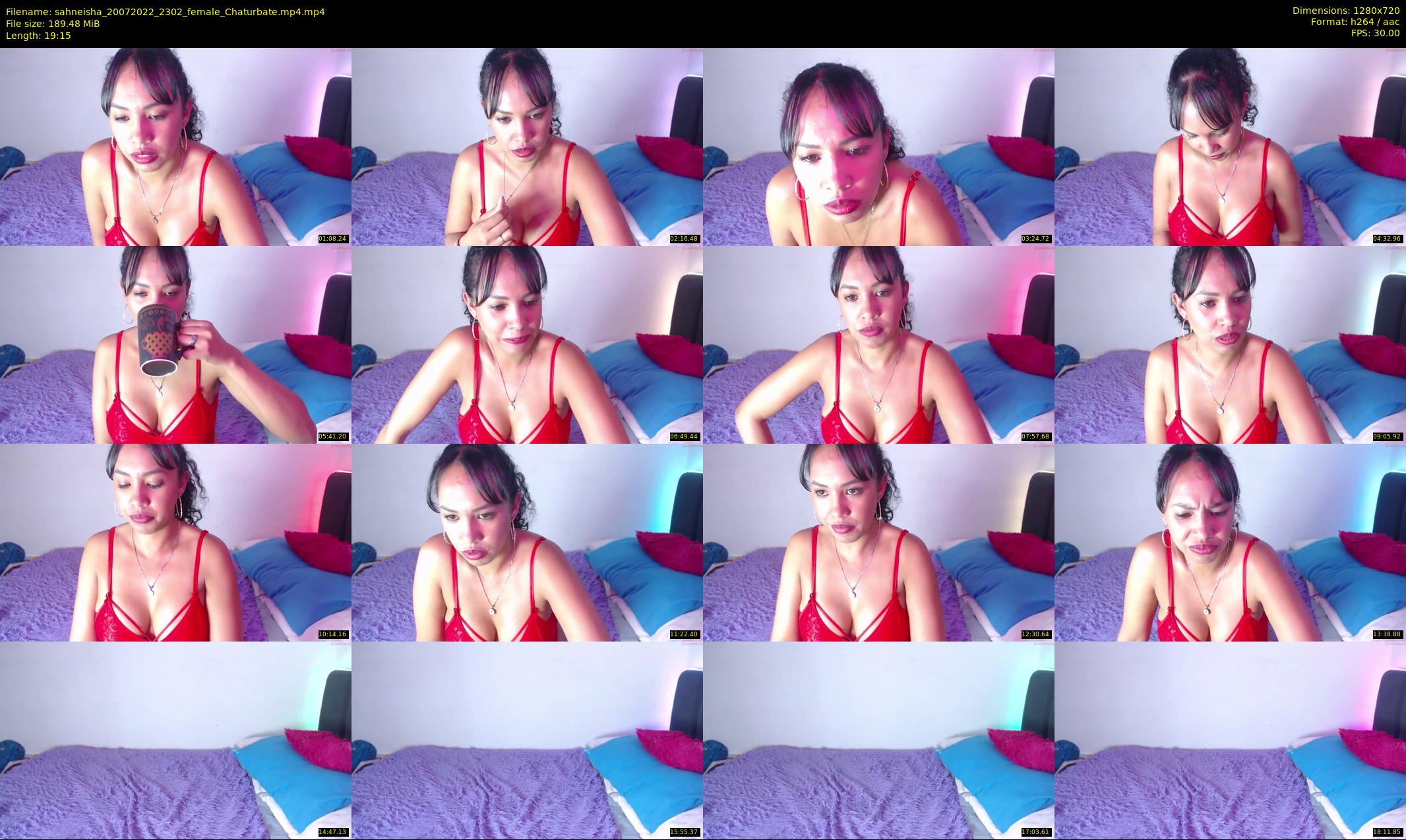 sahneisha — 20 minute Chaturbate female cam show recording, 720p, Jul 20, 2022