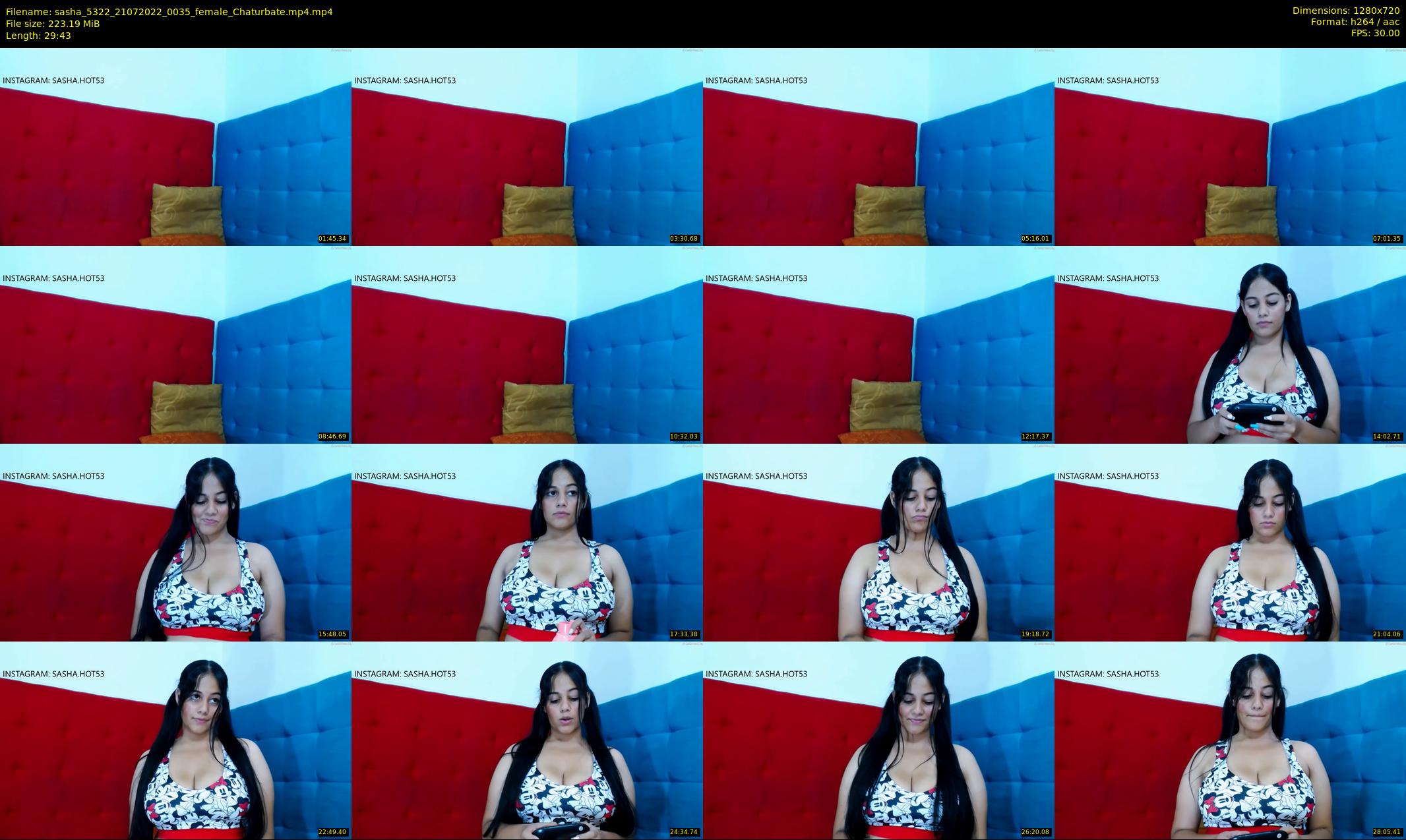 sasha_5322 — 30 minute Chaturbate female cam show recording, 720p, Jul 21, 2022