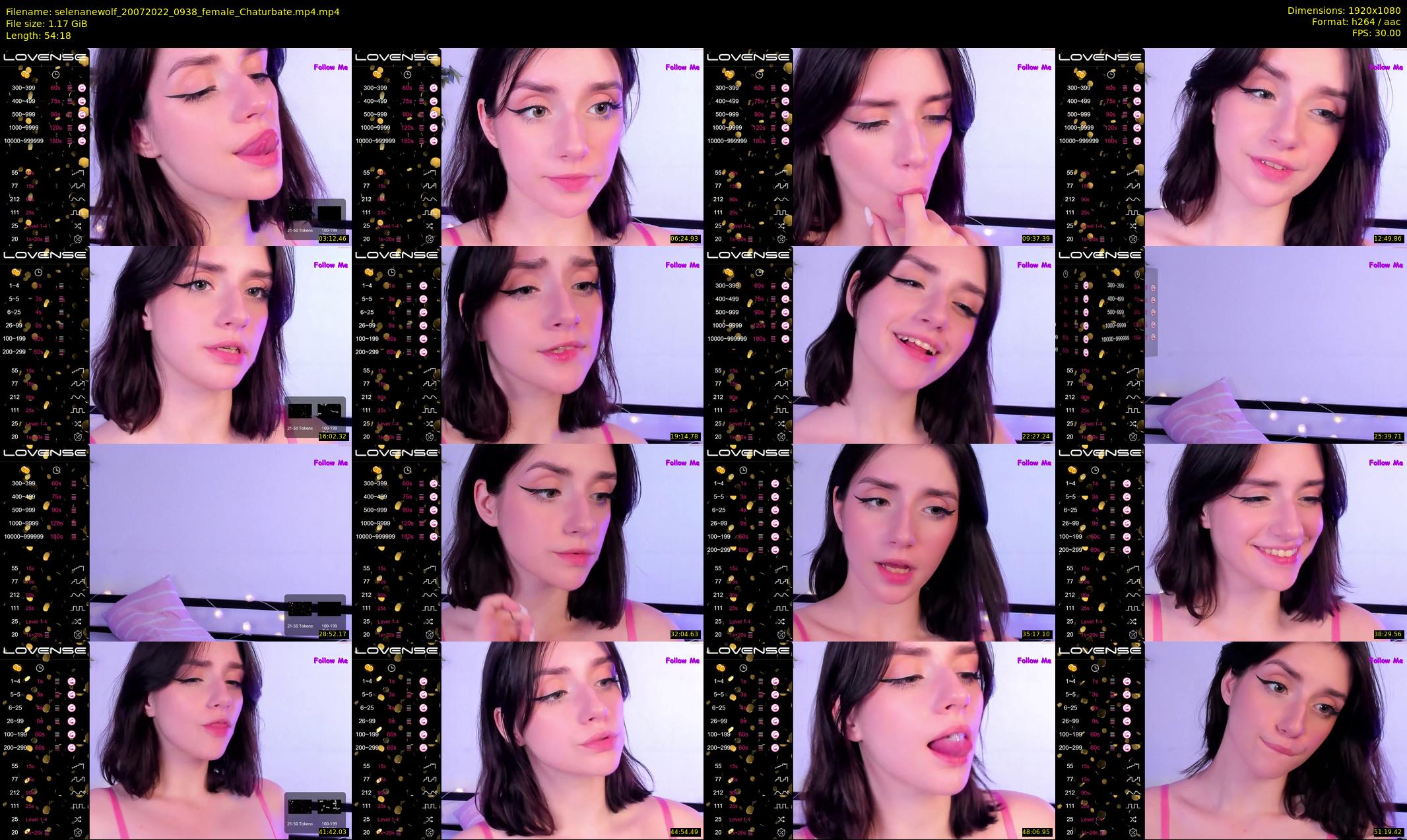 selenanewolf — 55 minute Chaturbate couple cam show recording, 1080p, Jul 20, 2022