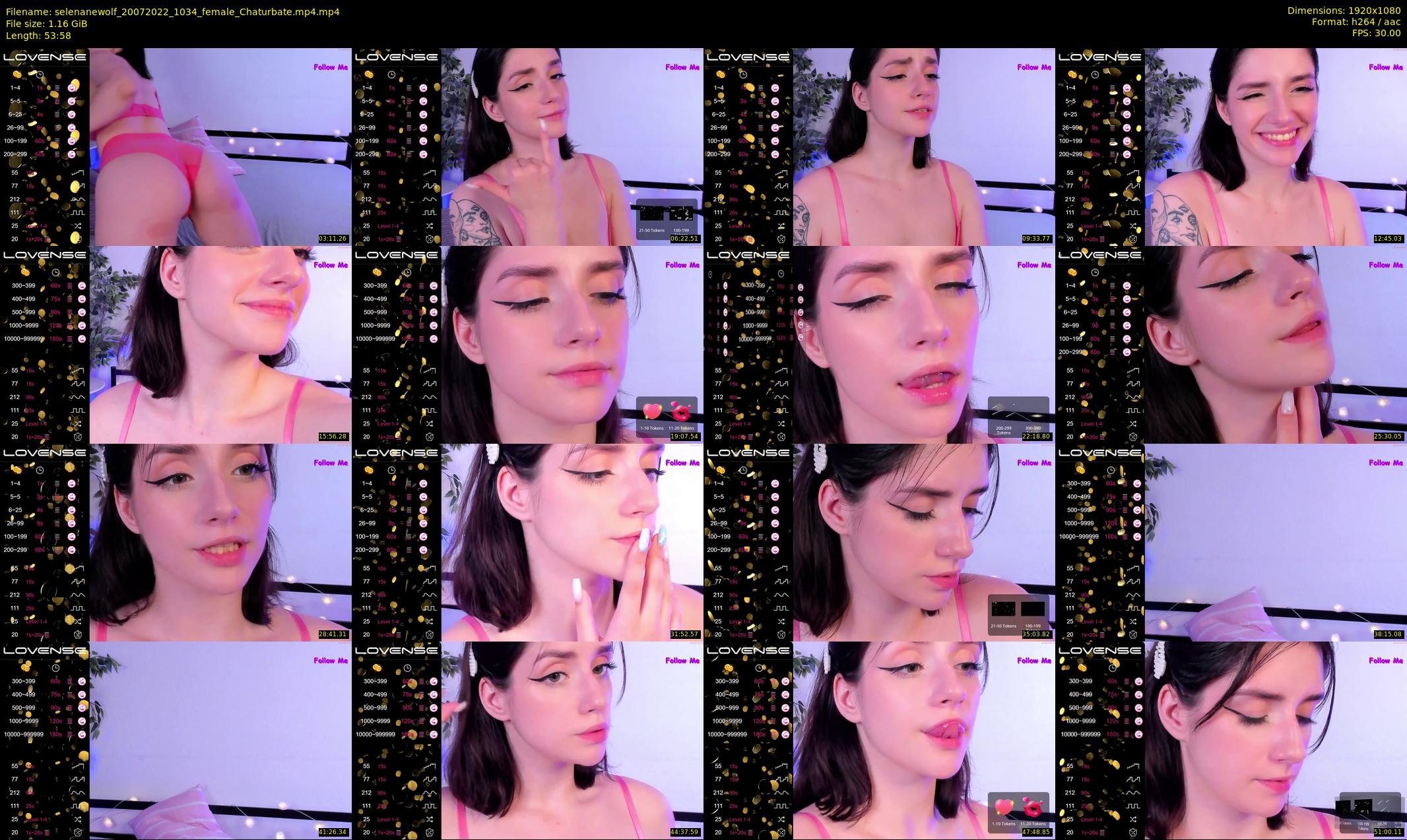 selenanewolf — 54 minute Chaturbate couple cam show recording, 1080p, Jul 20, 2022