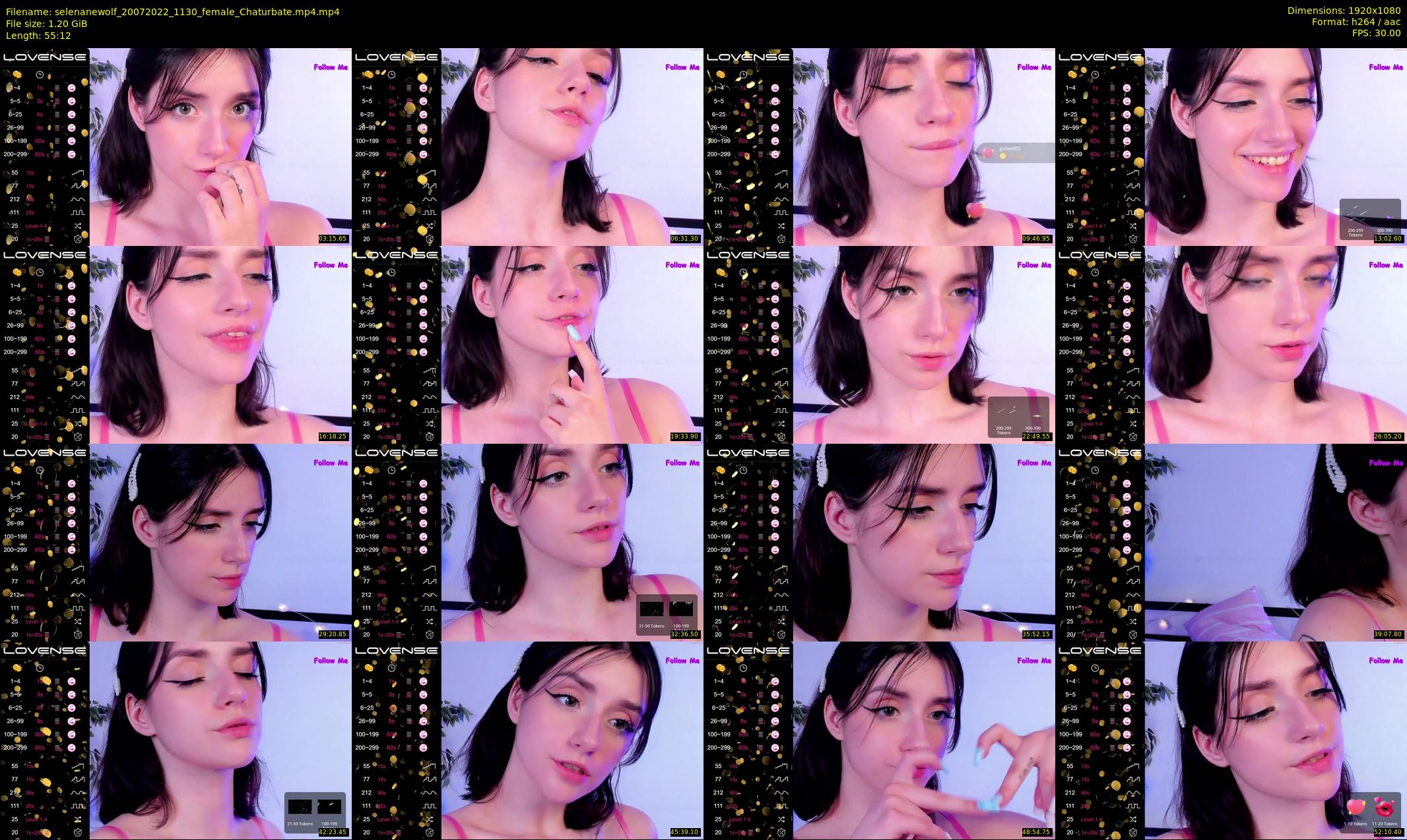 selenanewolf — 56 minute Chaturbate couple cam show recording, 1080p, Jul 20, 2022