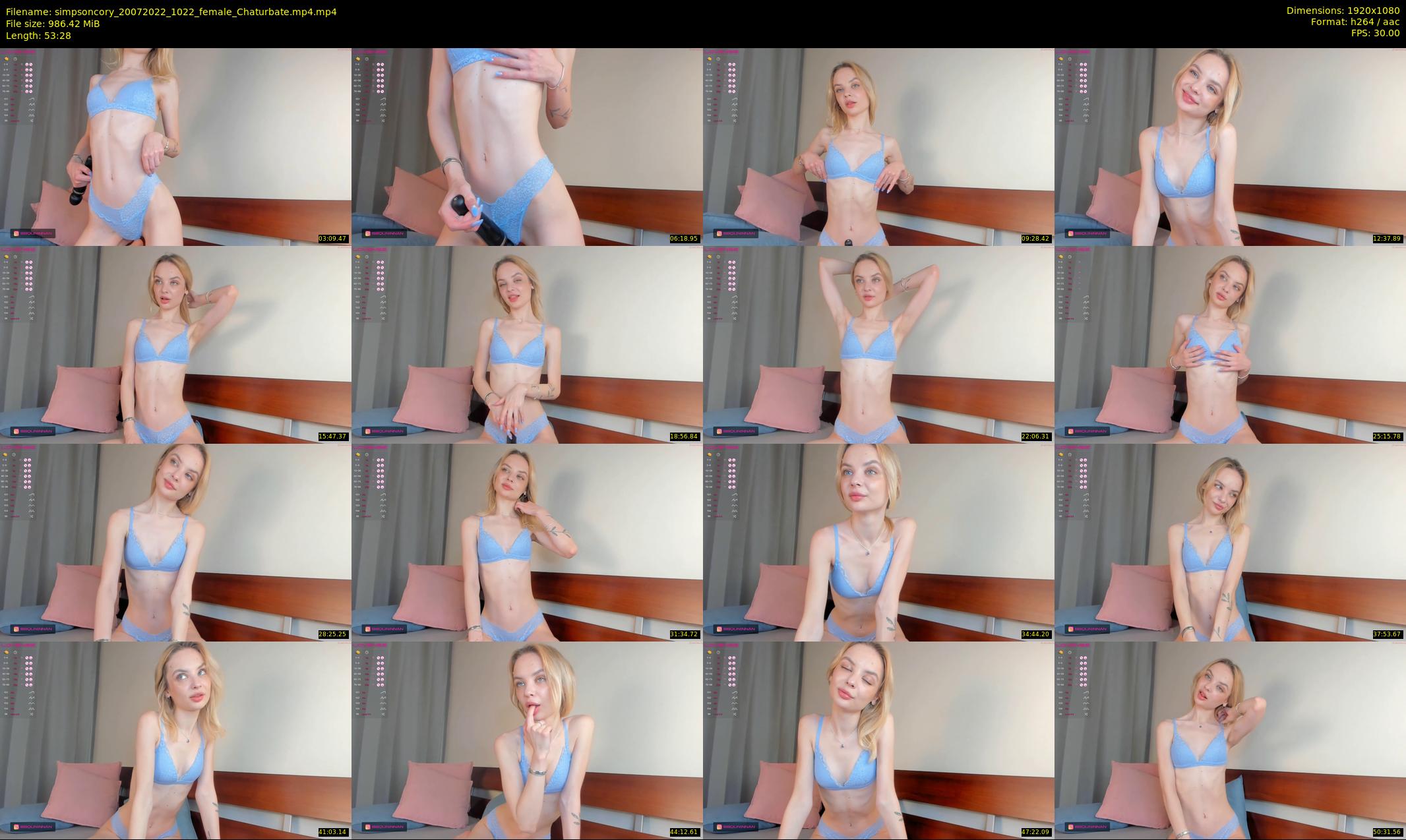 simpsoncory — 54 minute Chaturbate female cam show recording, 1080p, Jul 20, 2022