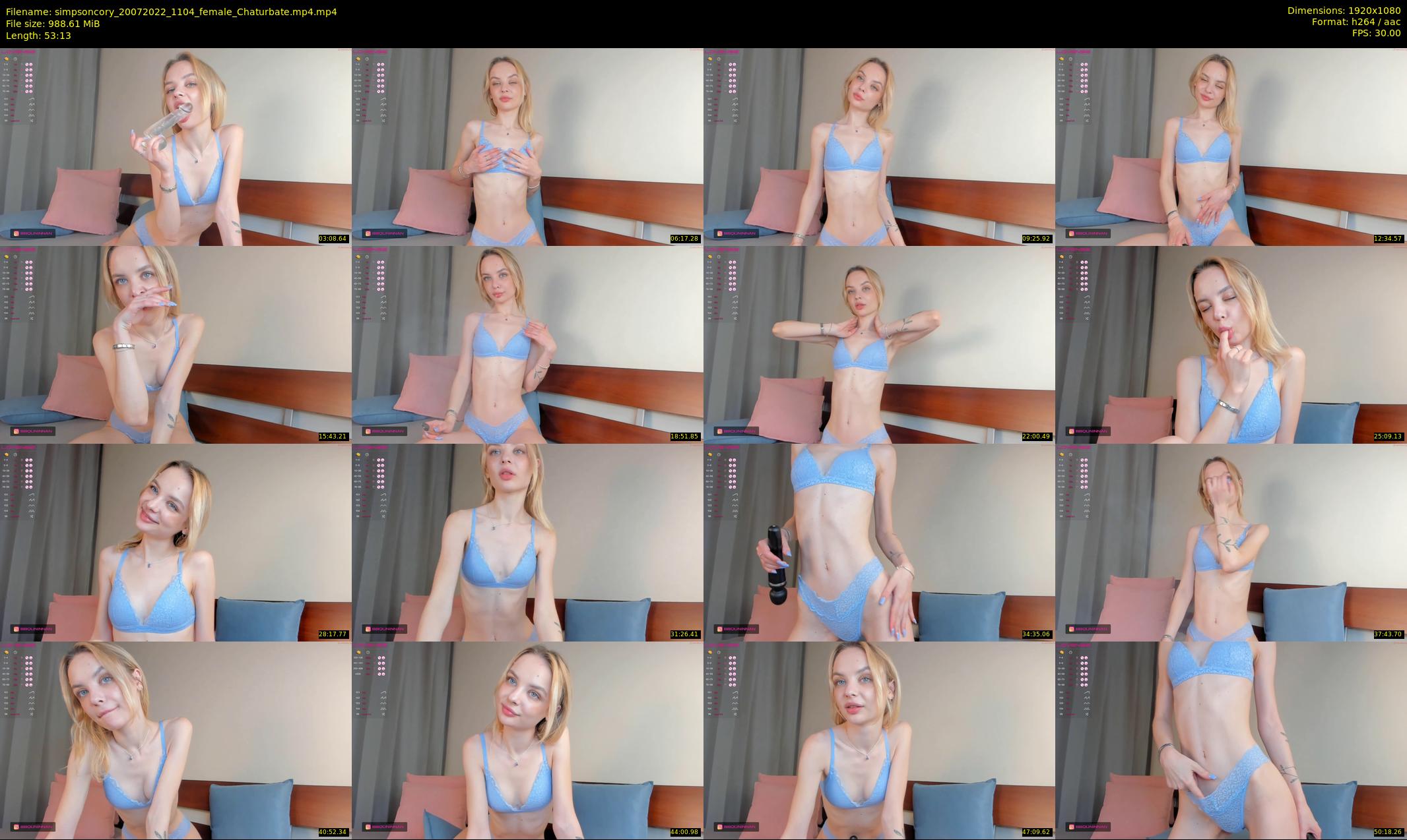 simpsoncory — 54 minute Chaturbate female cam show recording, 1080p, Jul 20, 2022