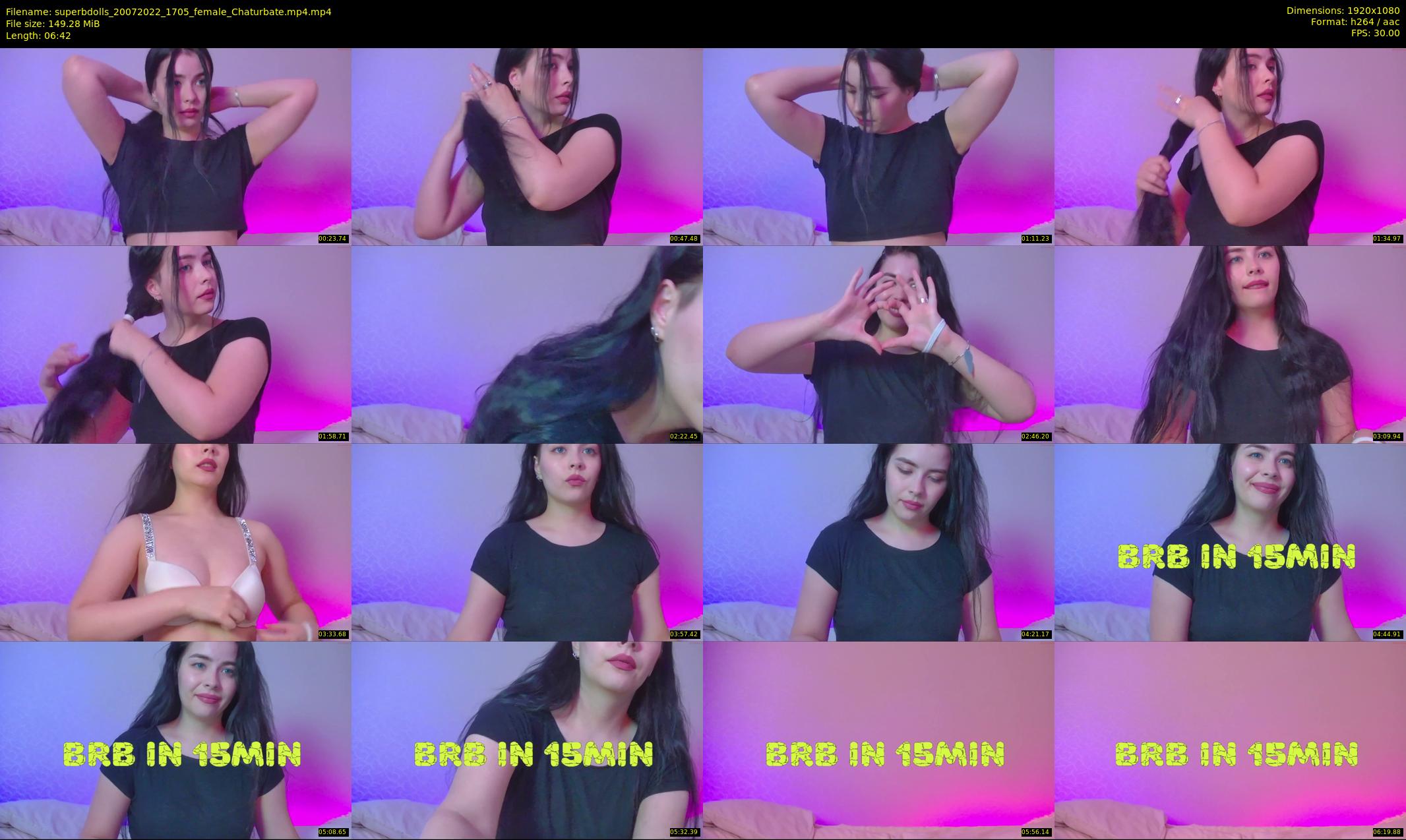 superbdolls — 7 minute Chaturbate couple cam show recording, 1080p, Jul 20, 2022