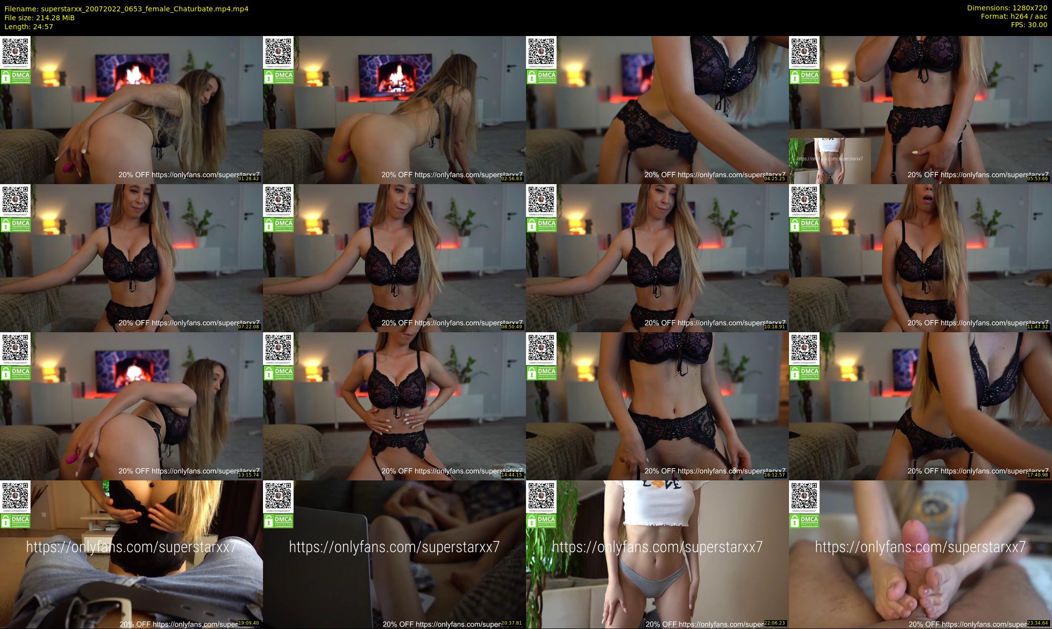 superstarxx — 25 minute Chaturbate female cam show recording, 720p, Jul 20, 2022