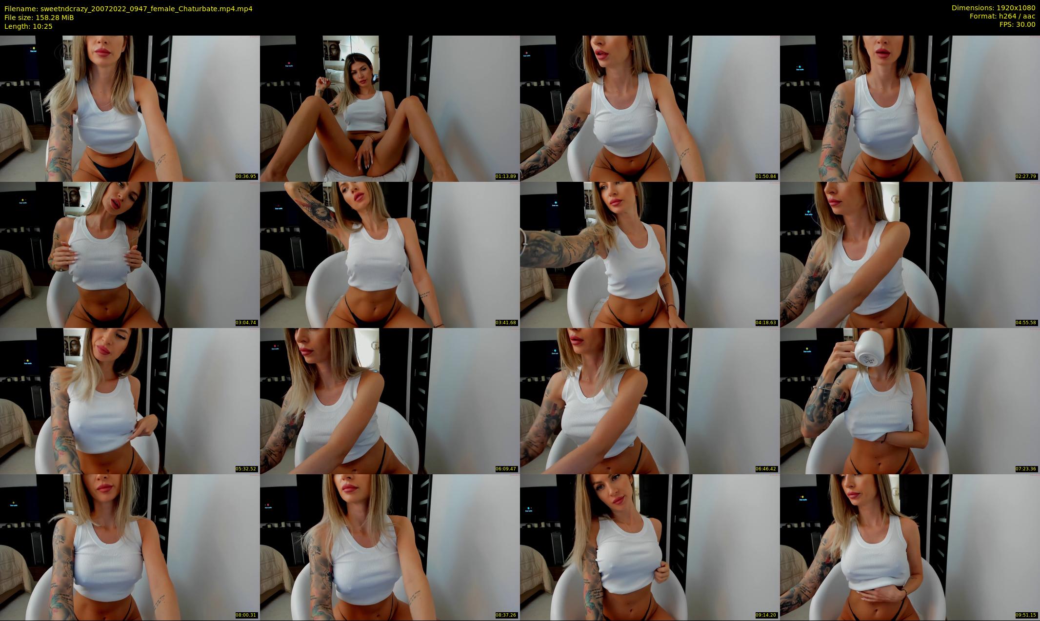 sweetndcrazy — 11 minute Chaturbate female cam show recording, 1080p, Jul 20, 2022