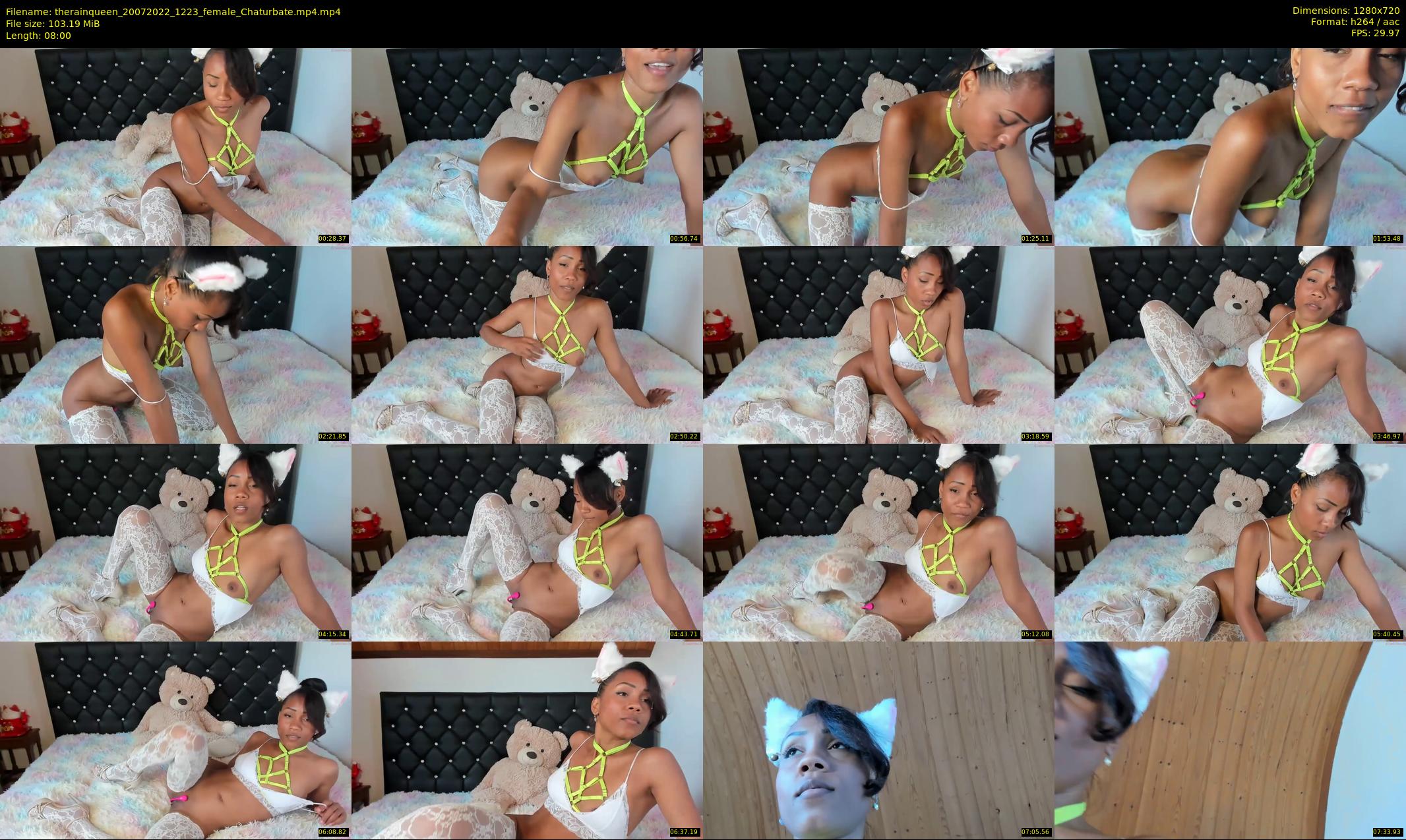 therainqueen — 8 minute Chaturbate female cam show recording, 720p, Jul 20, 2022