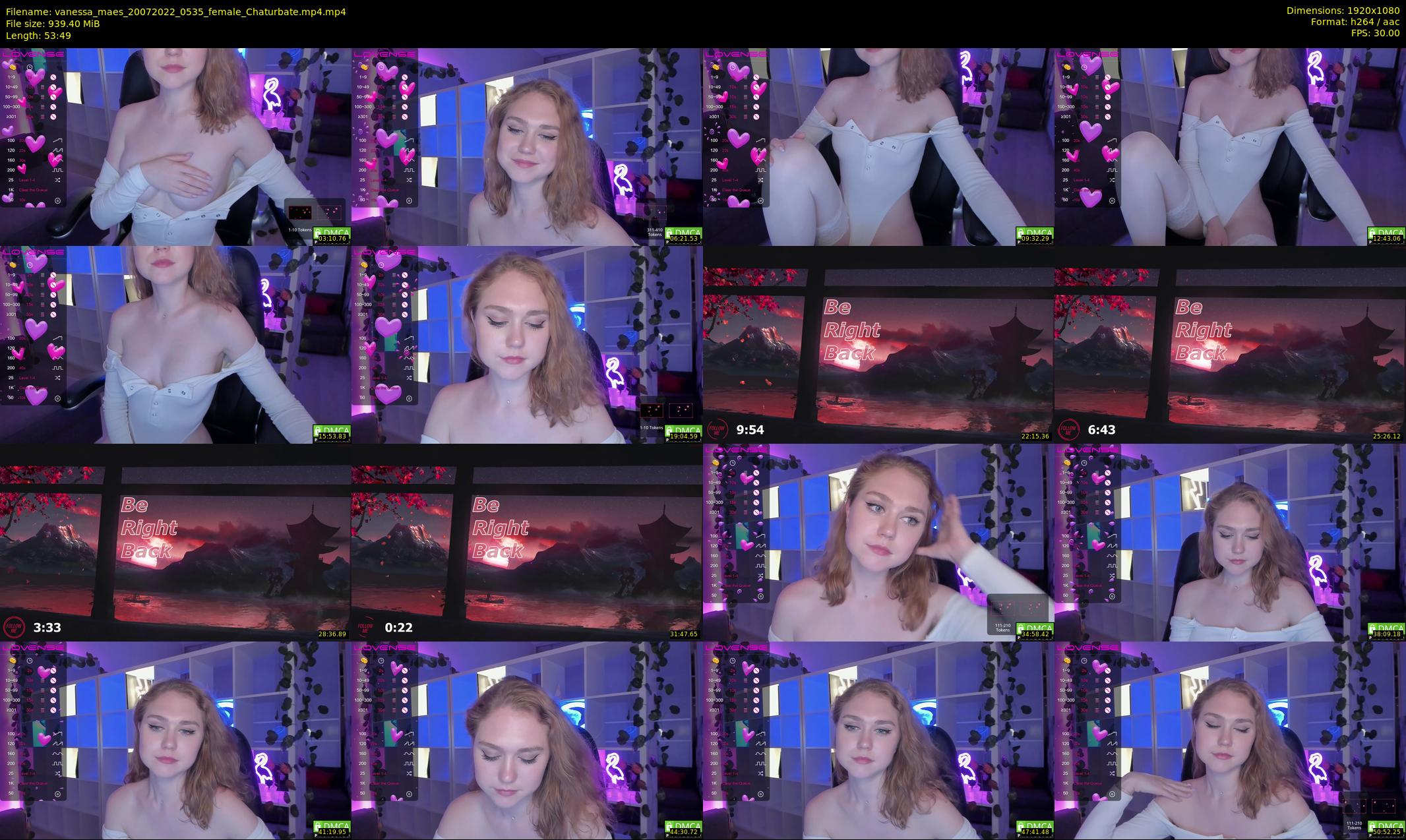 vanessa_maes — 54 minute Chaturbate female cam show recording, 1080p, Jul 20, 2022