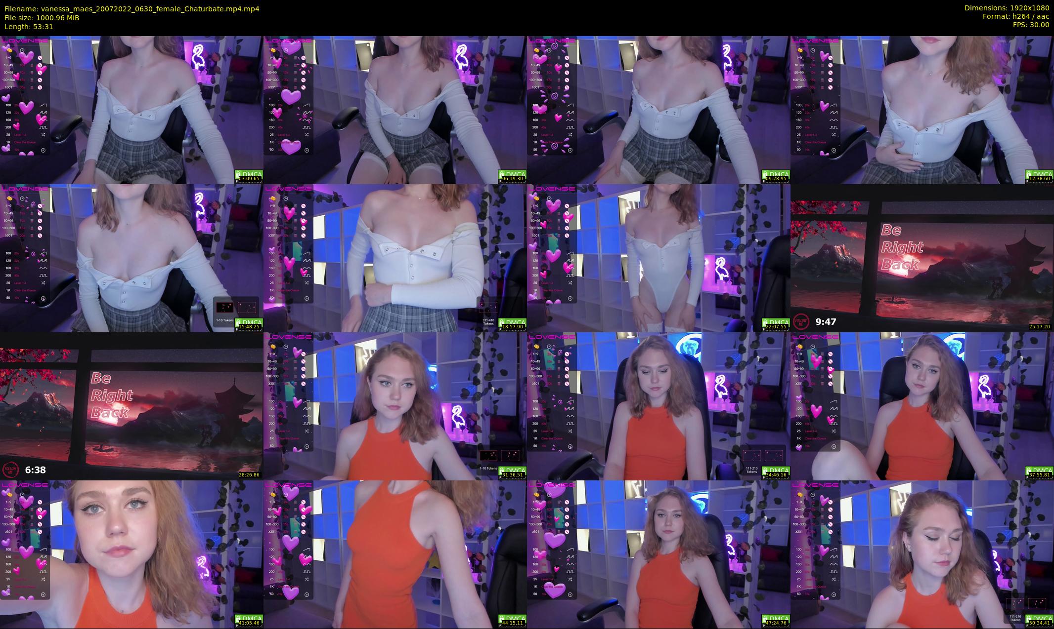vanessa_maes — 54 minute Chaturbate female cam show recording, 1080p, Jul 20, 2022