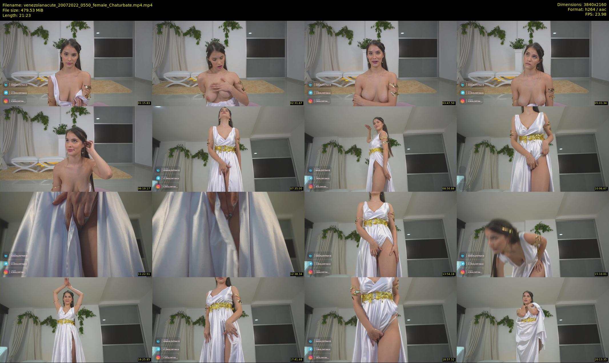 venezolanacute — 22 minute Chaturbate female cam show recording, 4K, Jul 20, 2022