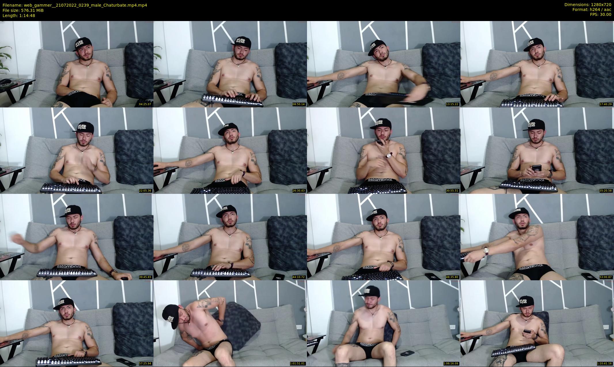 web_gammer_ — 75 minute Chaturbate male cam show recording, 720p, Jul 21, 2022