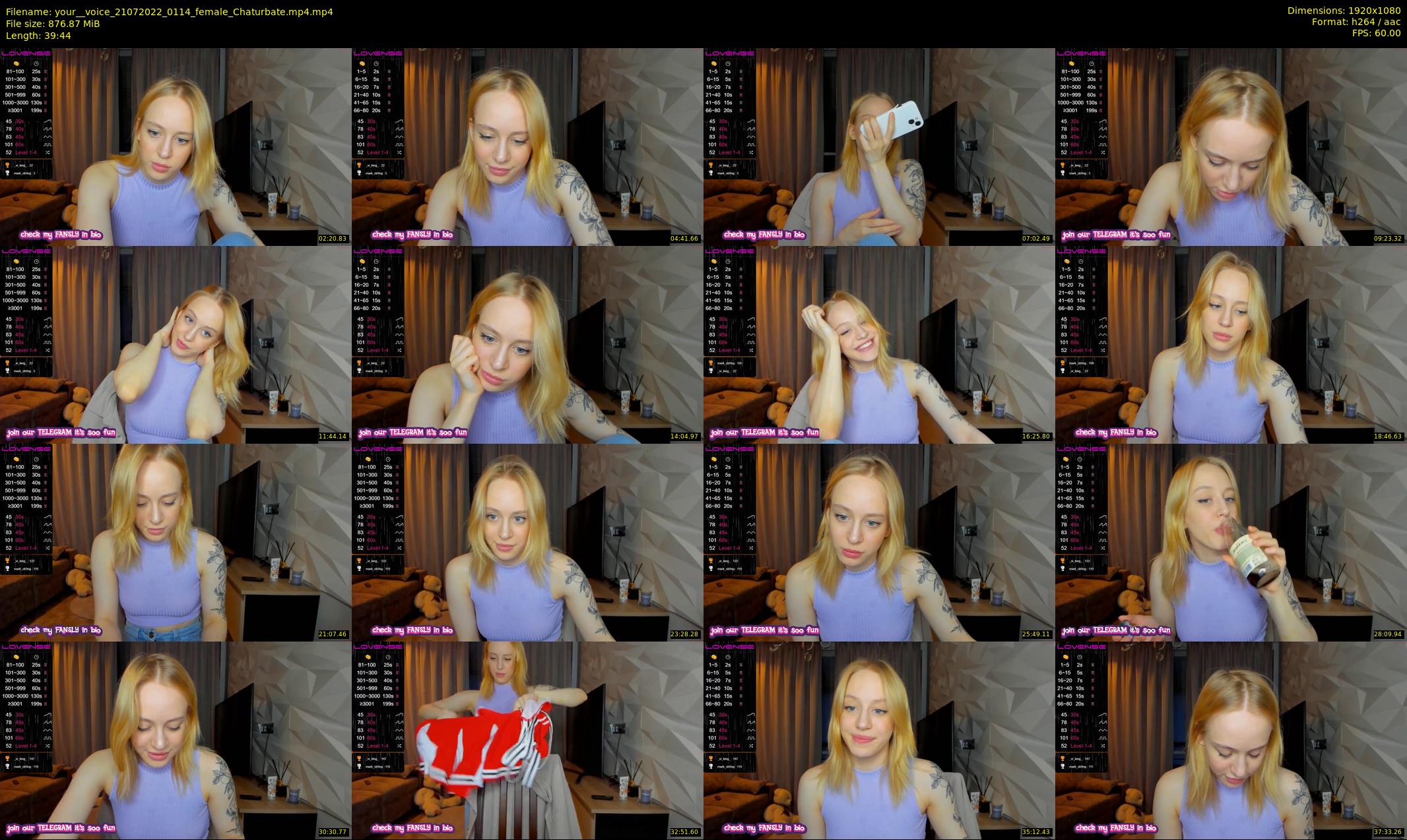 your__voice — 40 minute Chaturbate female cam show recording, 1080p, Jul 21, 2022