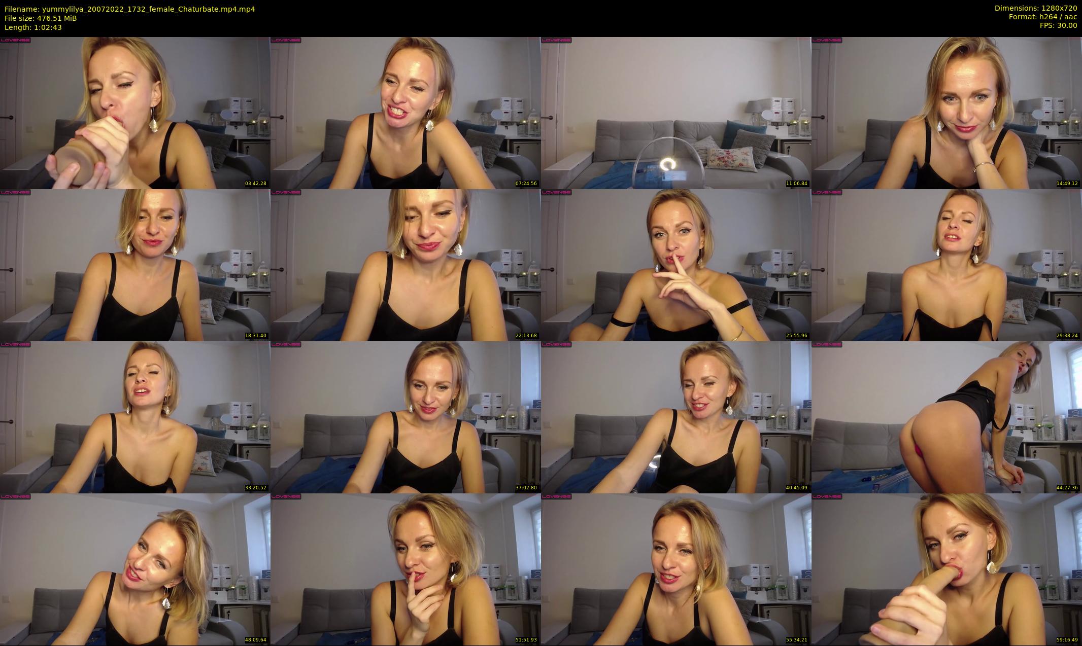 yummylilya — 63 minute Chaturbate female cam show recording, 720p, Jul 20, 2022