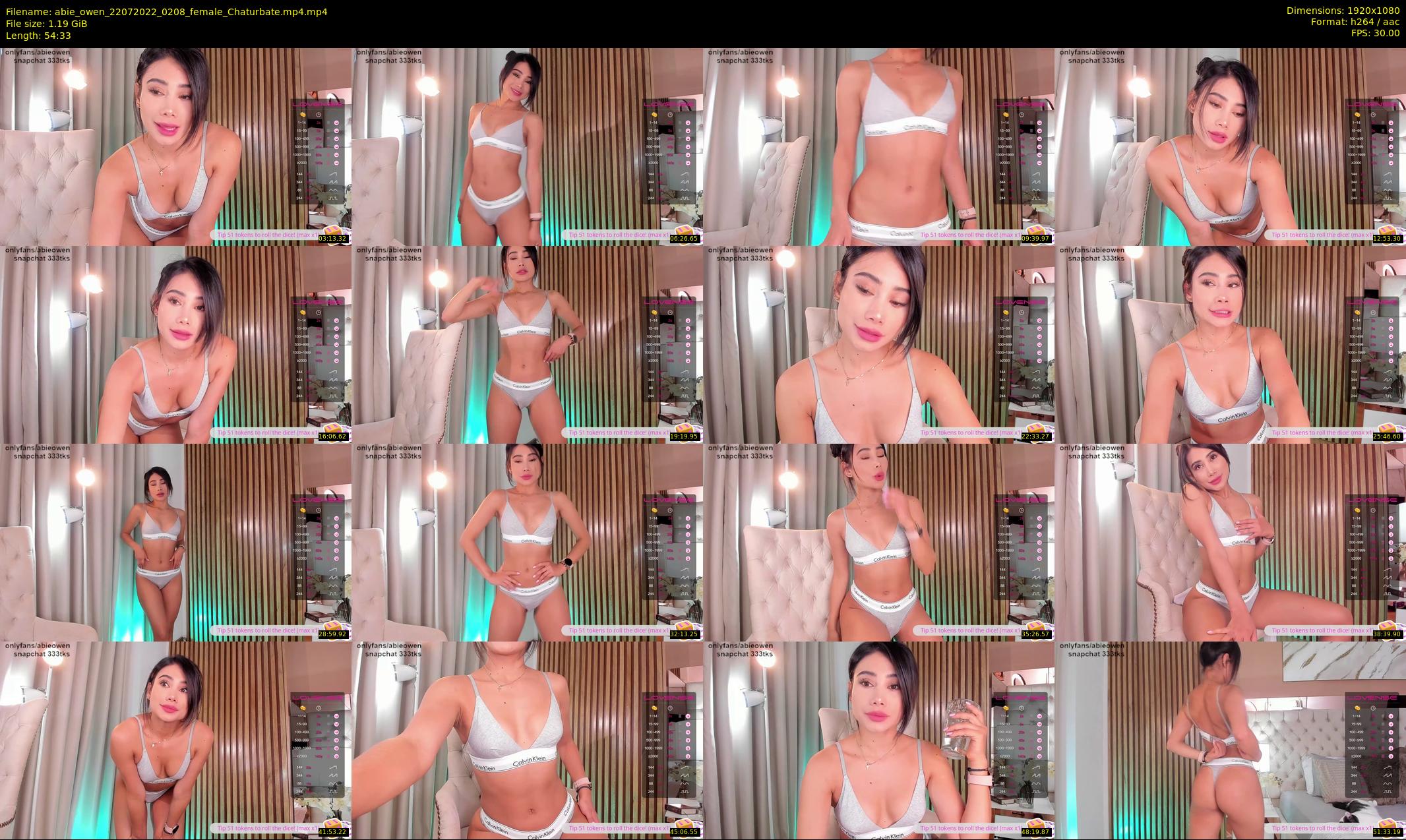 abie_owen — 55 minute Chaturbate female cam show recording, 1080p, Jul 22, 2022