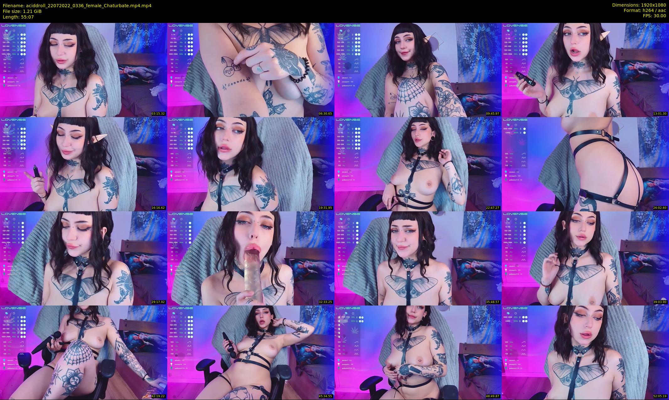 aciddroll — 56 minute Chaturbate female cam show recording, 1080p, Jul 22, 2022