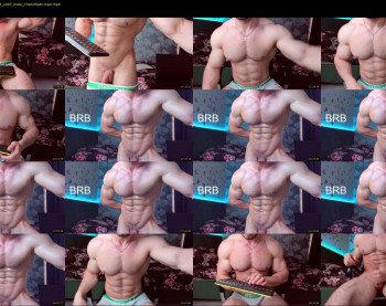 adam_muscle_ — 64 minute Chaturbate male cam show recording, 1080p, Jul 21, 2022