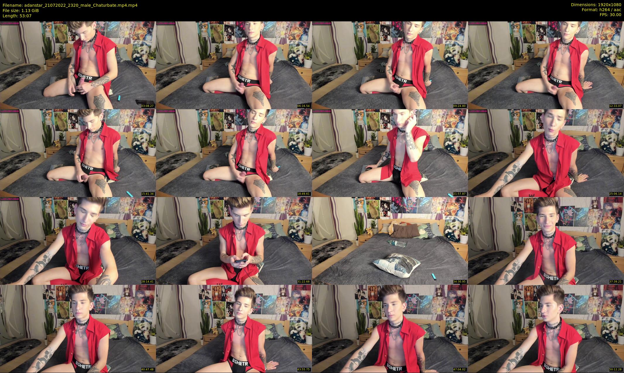 adanstar — 54 minute Chaturbate male cam show recording, 1080p, Jul 21, 2022
