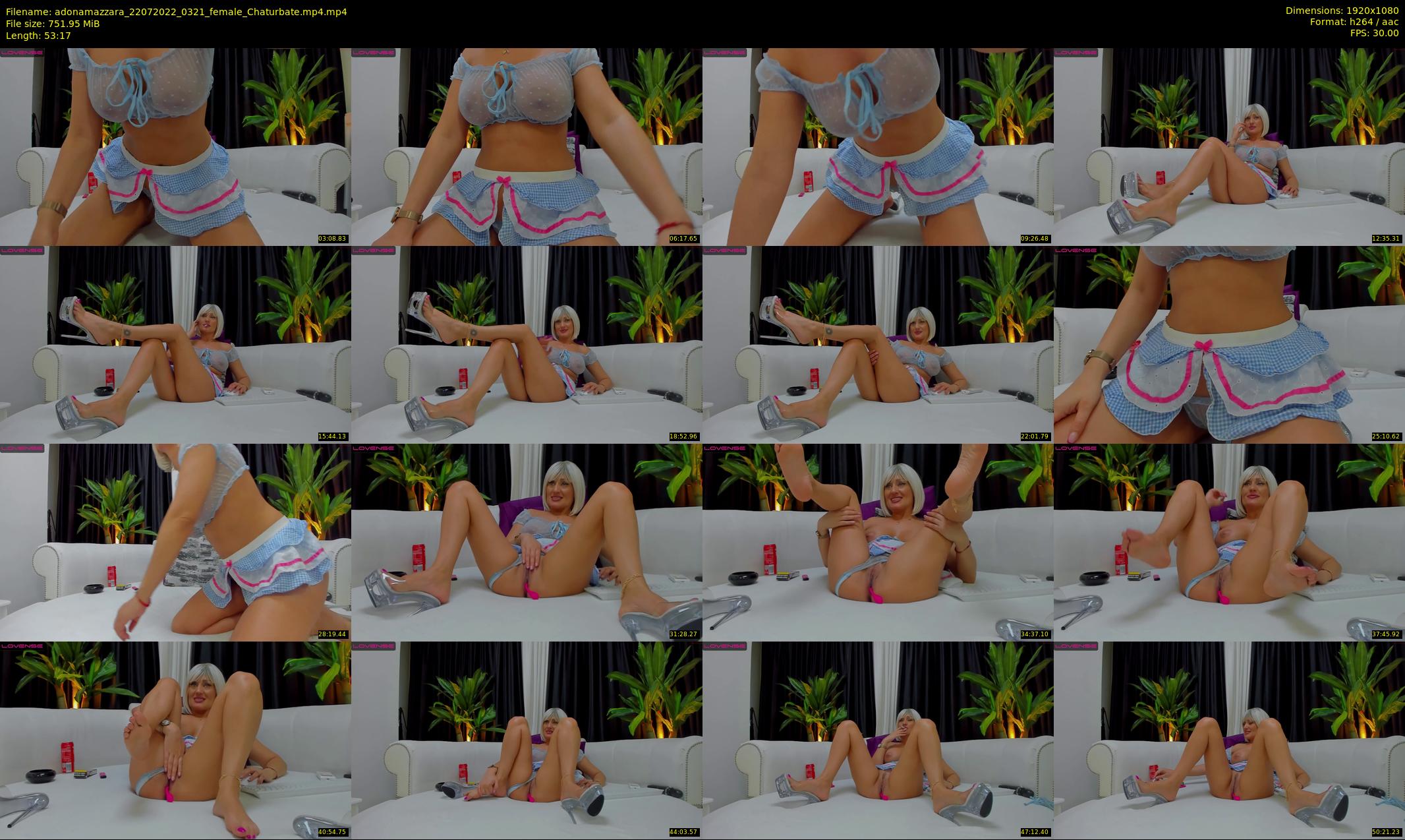 adonamazzara — 54 minute Chaturbate female cam show recording, 1080p, Jul 22, 2022