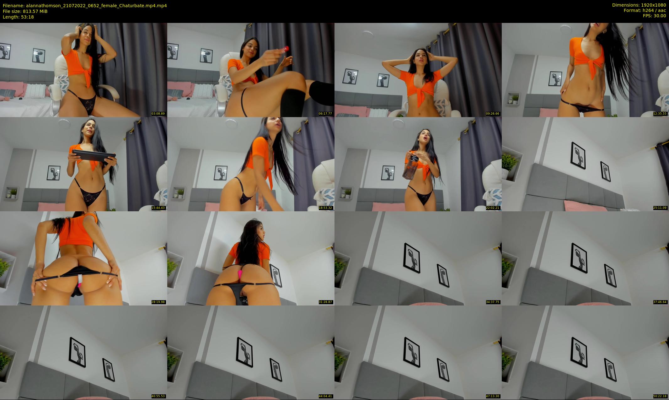 alannathomson — 54 minute Chaturbate female cam show recording, 1080p, Jul 21, 2022