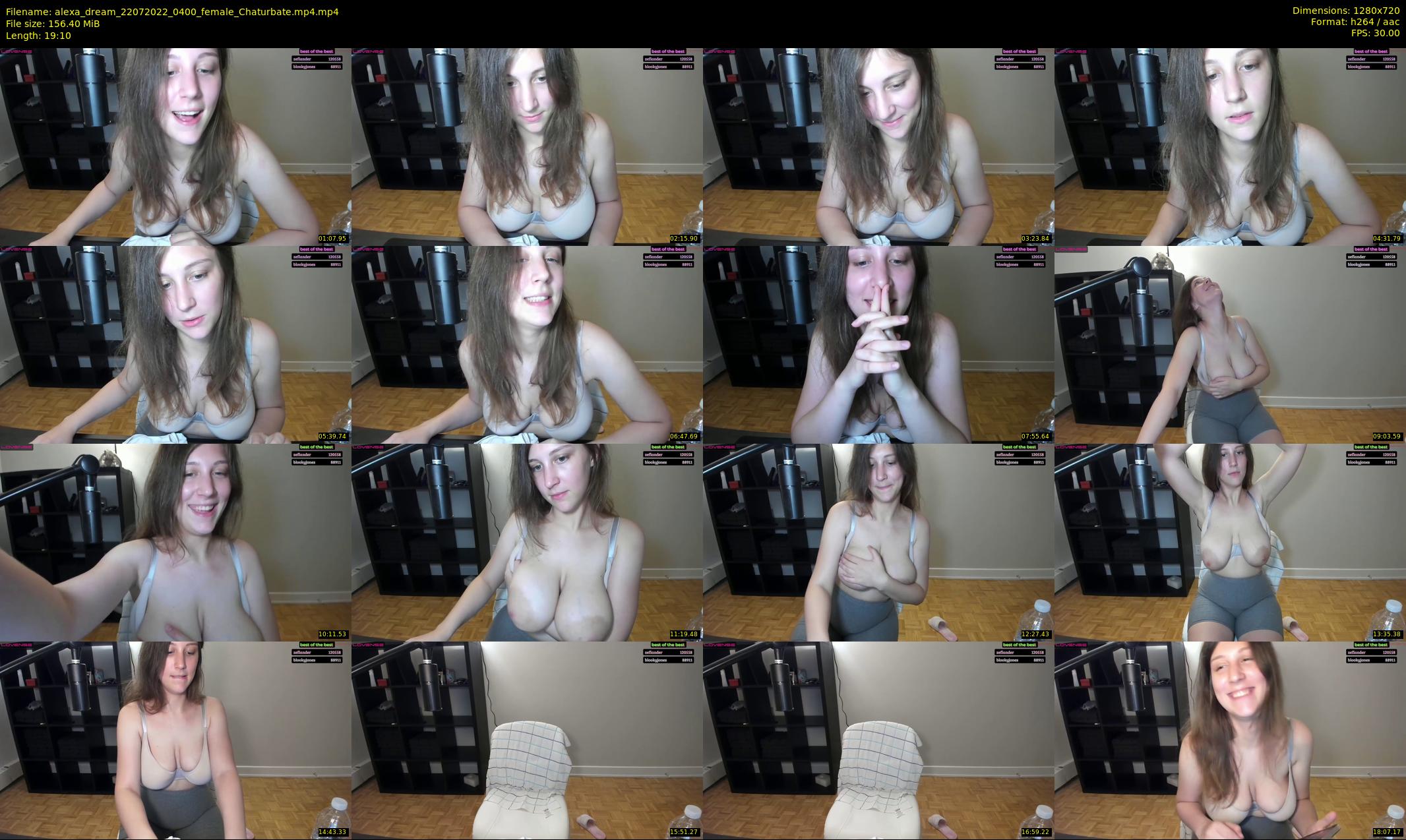 alexa_dream — 20 minute Chaturbate female cam show recording, 720p, Jul 22, 2022