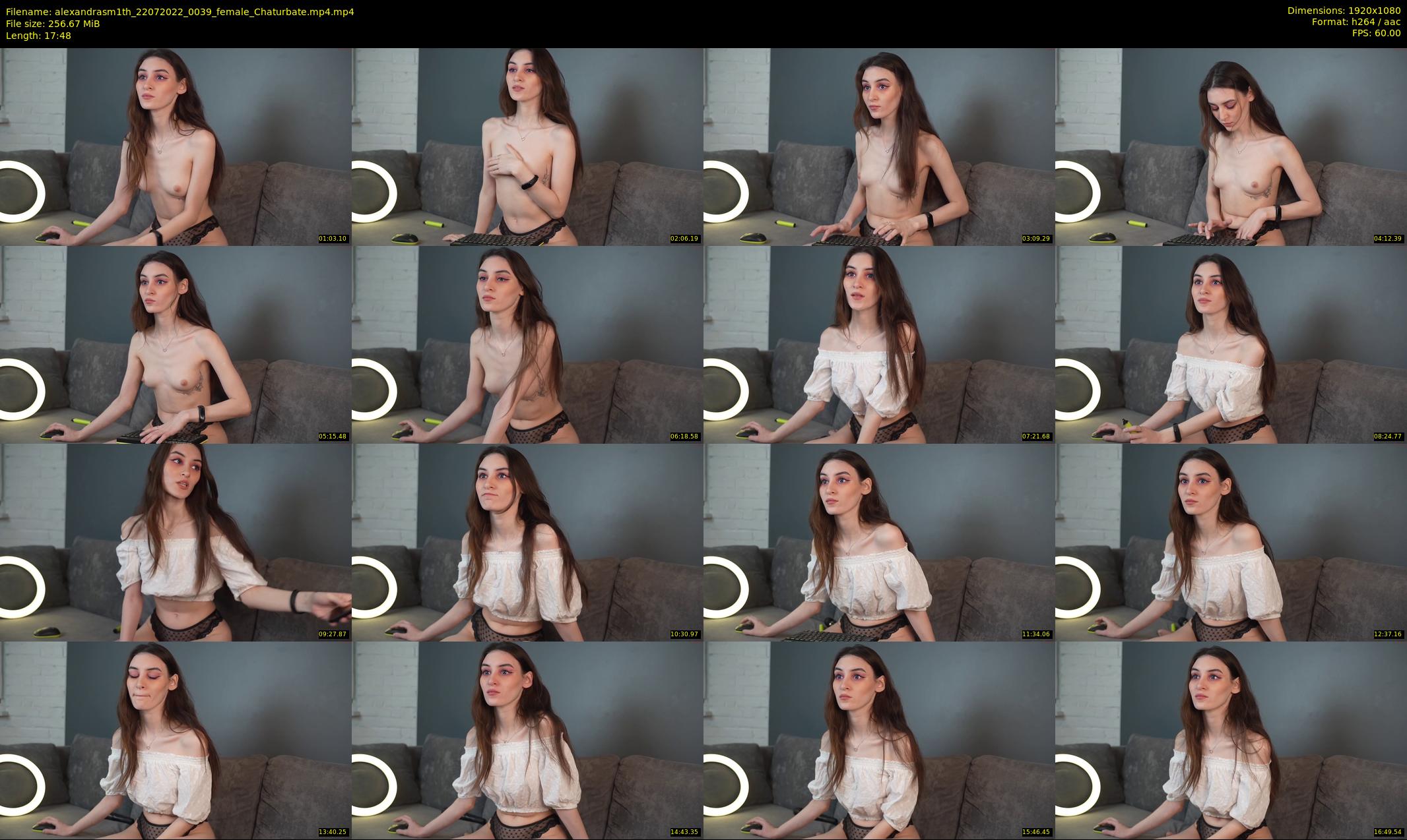 alexandrasm1th — 18 minute Chaturbate female cam show recording, 1080p, Jul 22, 2022