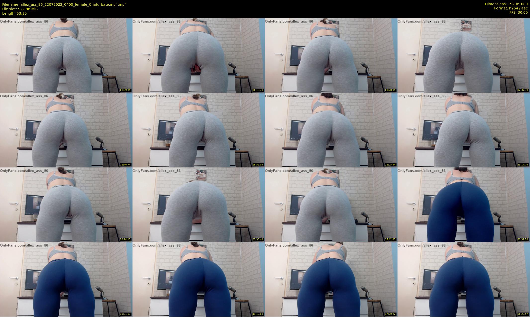 allex_ass_86 — 54 minute Chaturbate female cam show recording, 1080p, Jul 22, 2022