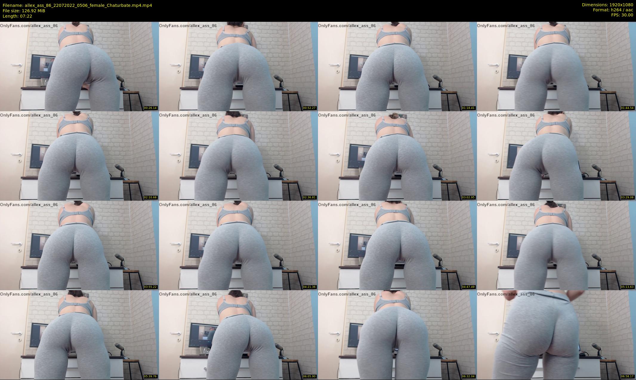 allex_ass_86 — 8 minute Chaturbate female cam show recording, 1080p, Jul 22, 2022