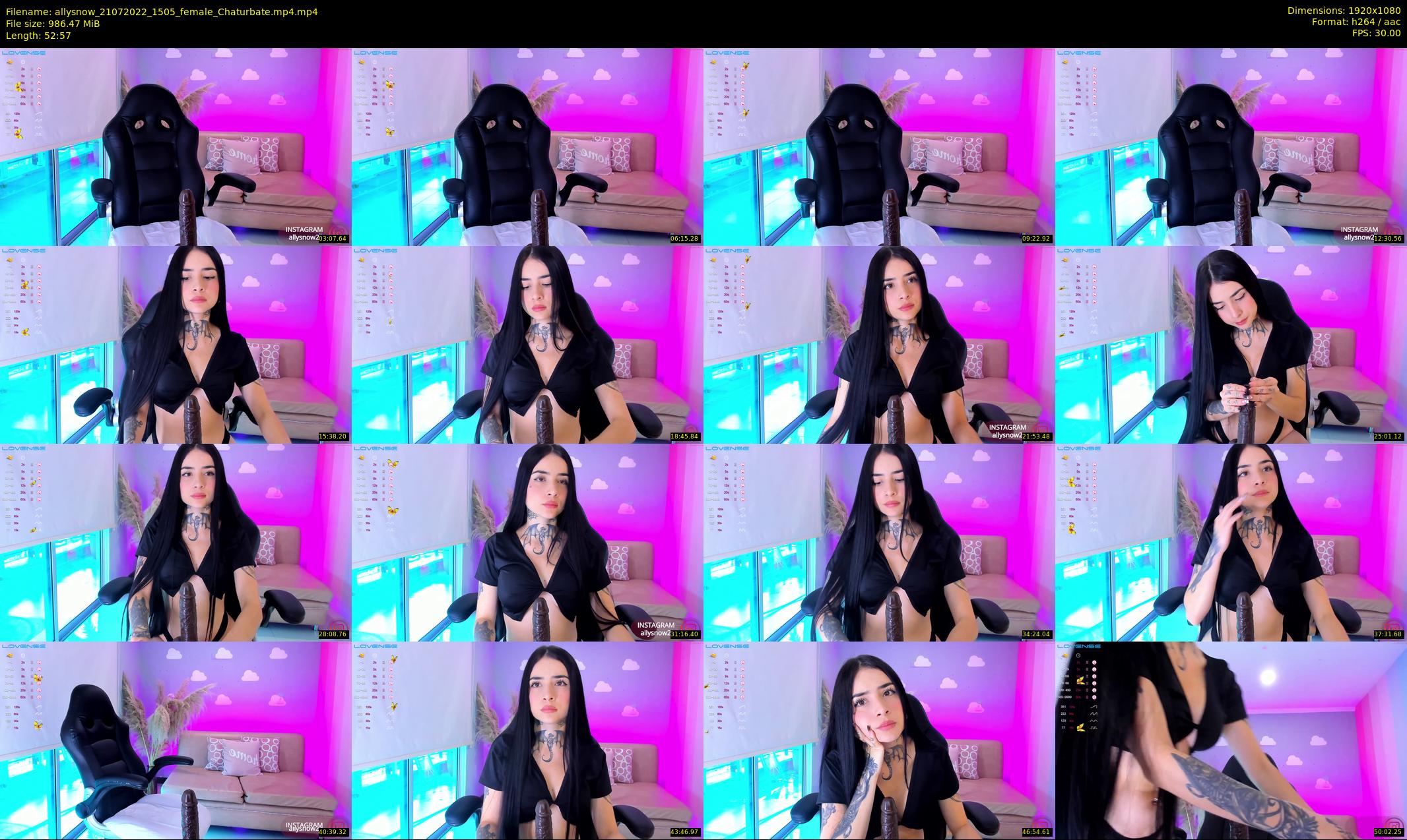 allysnow — 53 minute Chaturbate female cam show recording, 1080p, Jul 21, 2022