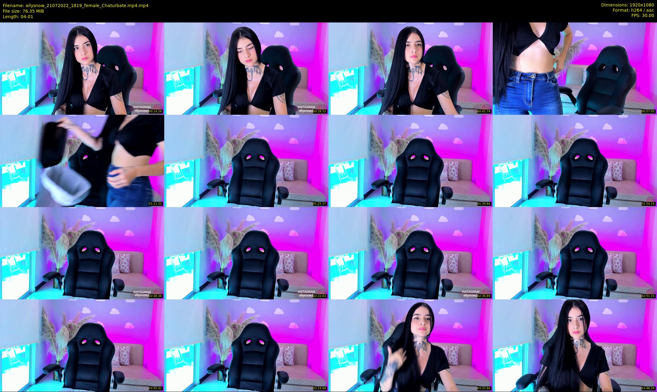 allysnow — 5 minute Chaturbate female cam show recording, 1080p, Jul 21, 2022