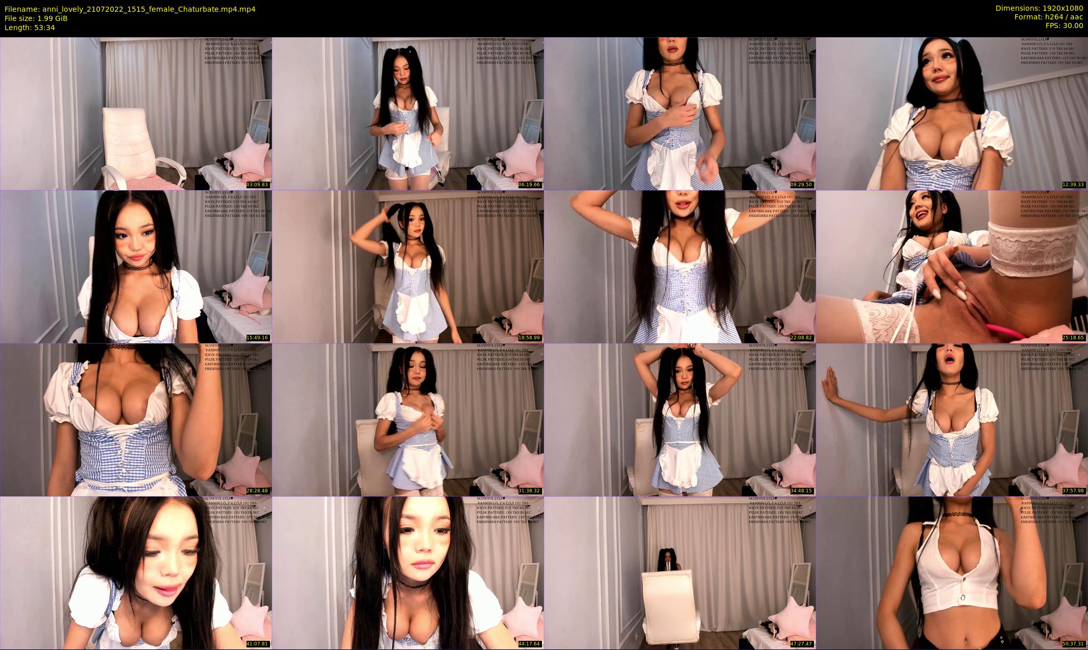 anni_lovely — 54 minute Chaturbate female cam show recording, 1080p, Jul 21, 2022