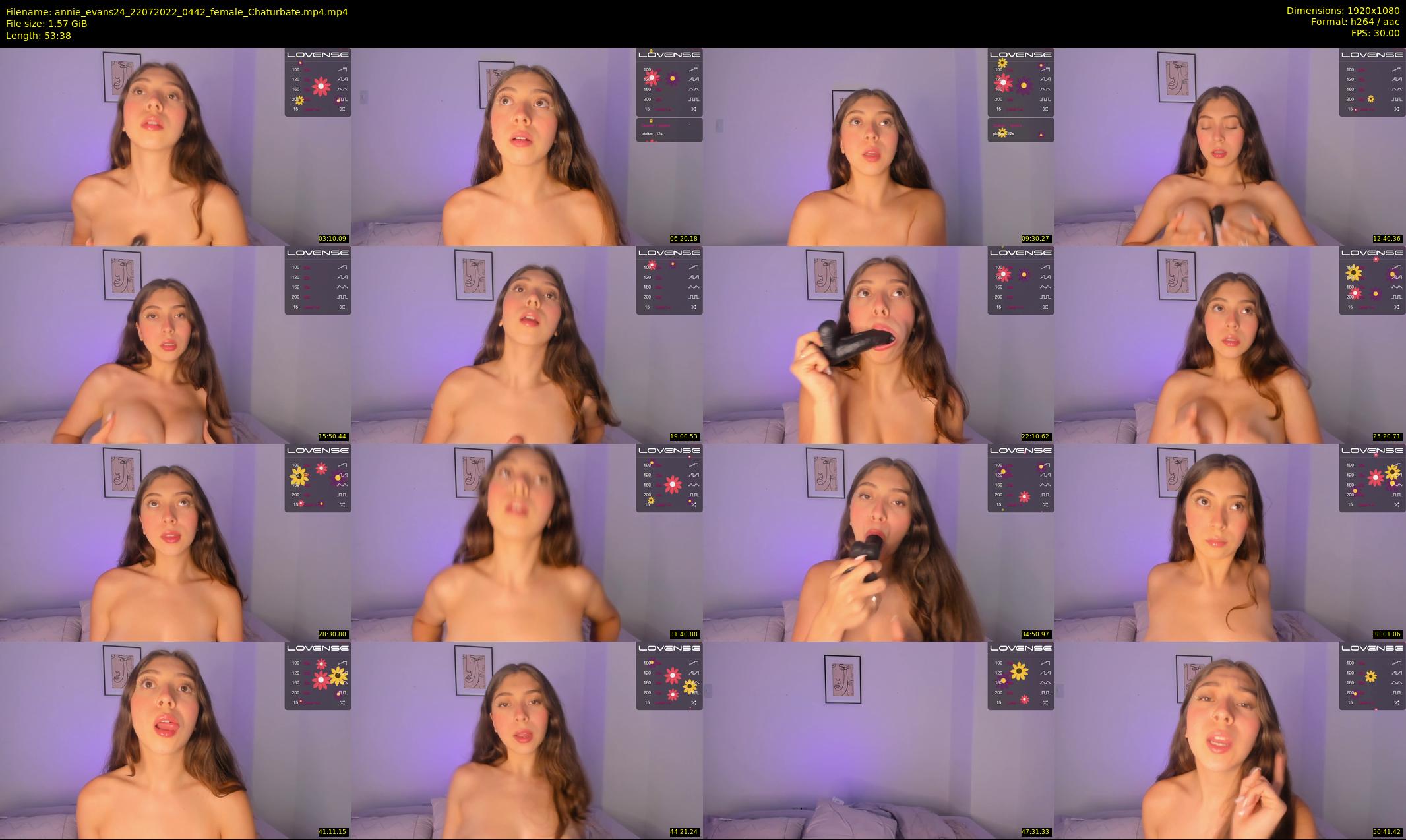 annie_evans24 — 54 minute Chaturbate female cam show recording, 1080p, Jul 22, 2022