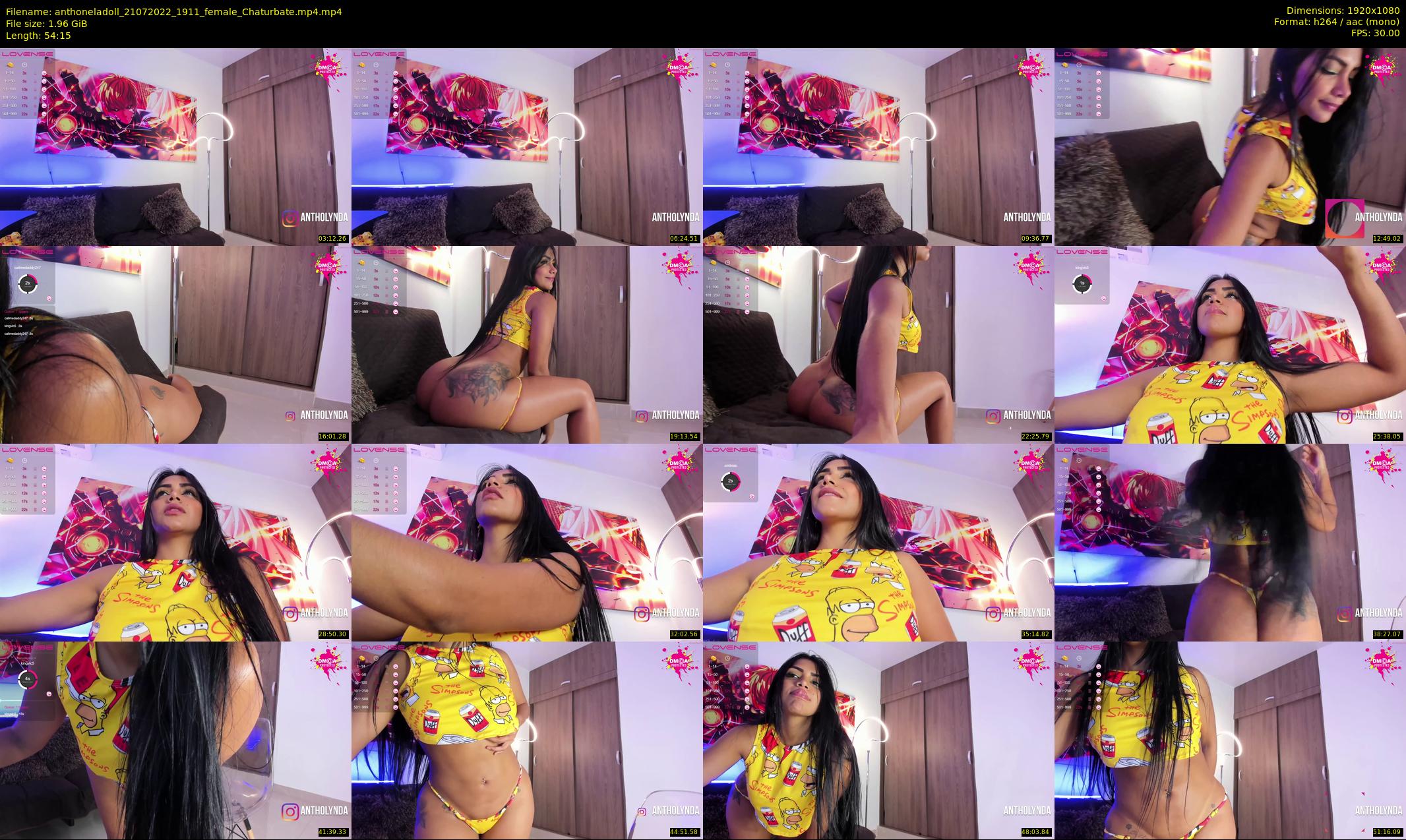 anthoneladoll — 55 minute Chaturbate female cam show recording, 1080p, Jul 21, 2022
