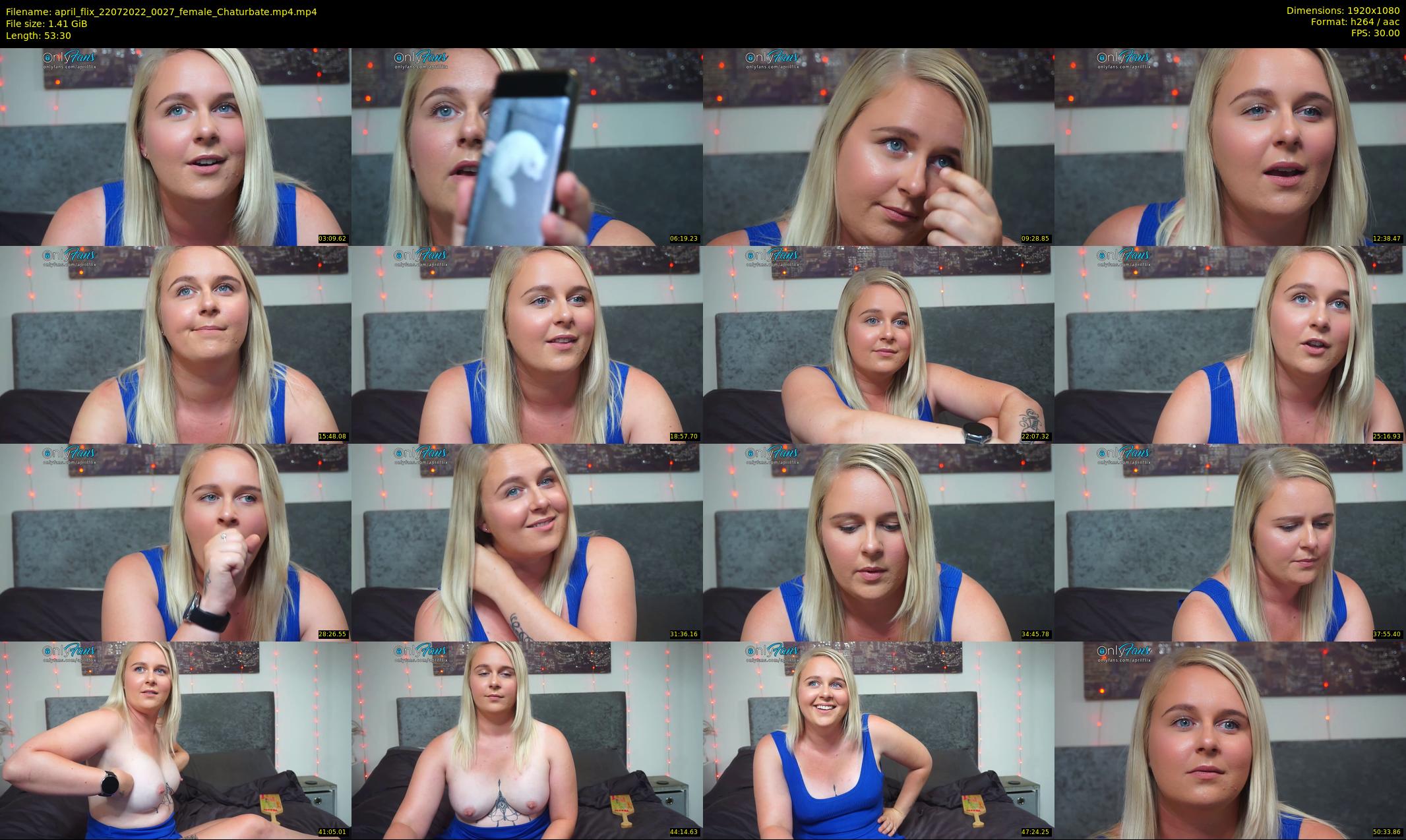 april_flix — 54 minute Chaturbate female cam show recording, 1080p, Jul 22, 2022